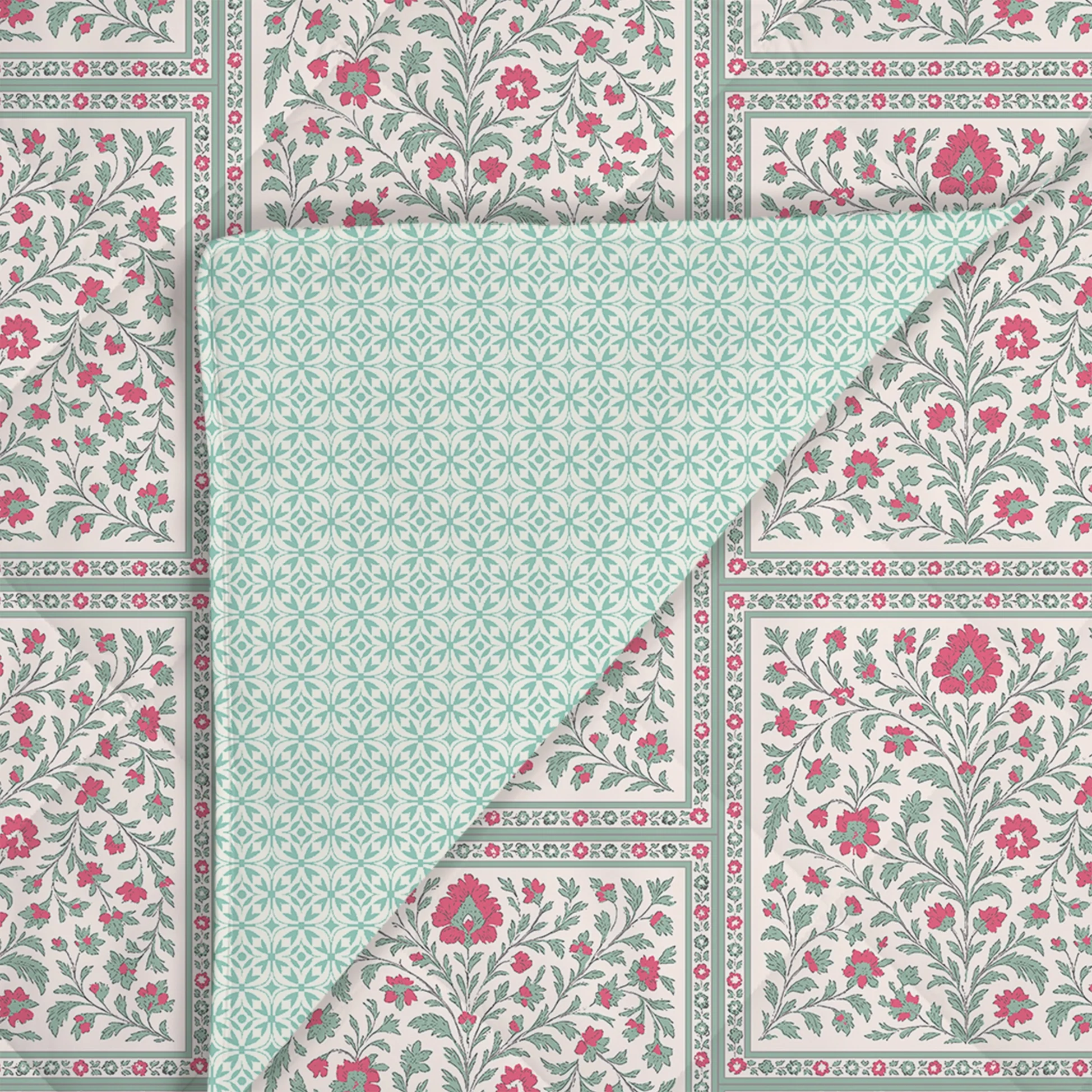 Aangan Weaves | Ethnic Printed 300 GSM Extra Warm Premium Comforter - Indian Pink - Image 5