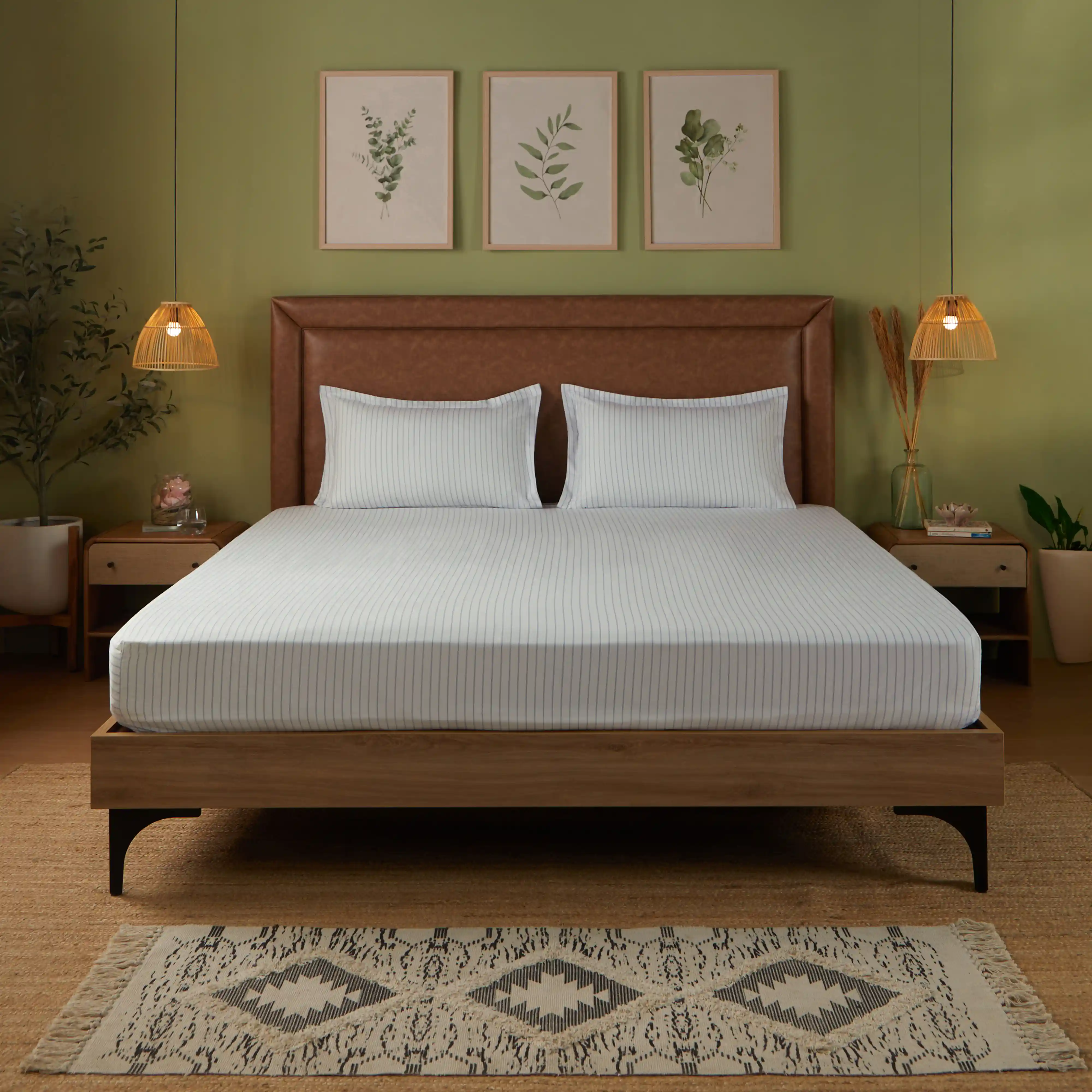 Bloomshire Classic | Everyday Charm Printed Cotton Bedsheet Set-Salmon - Image 52