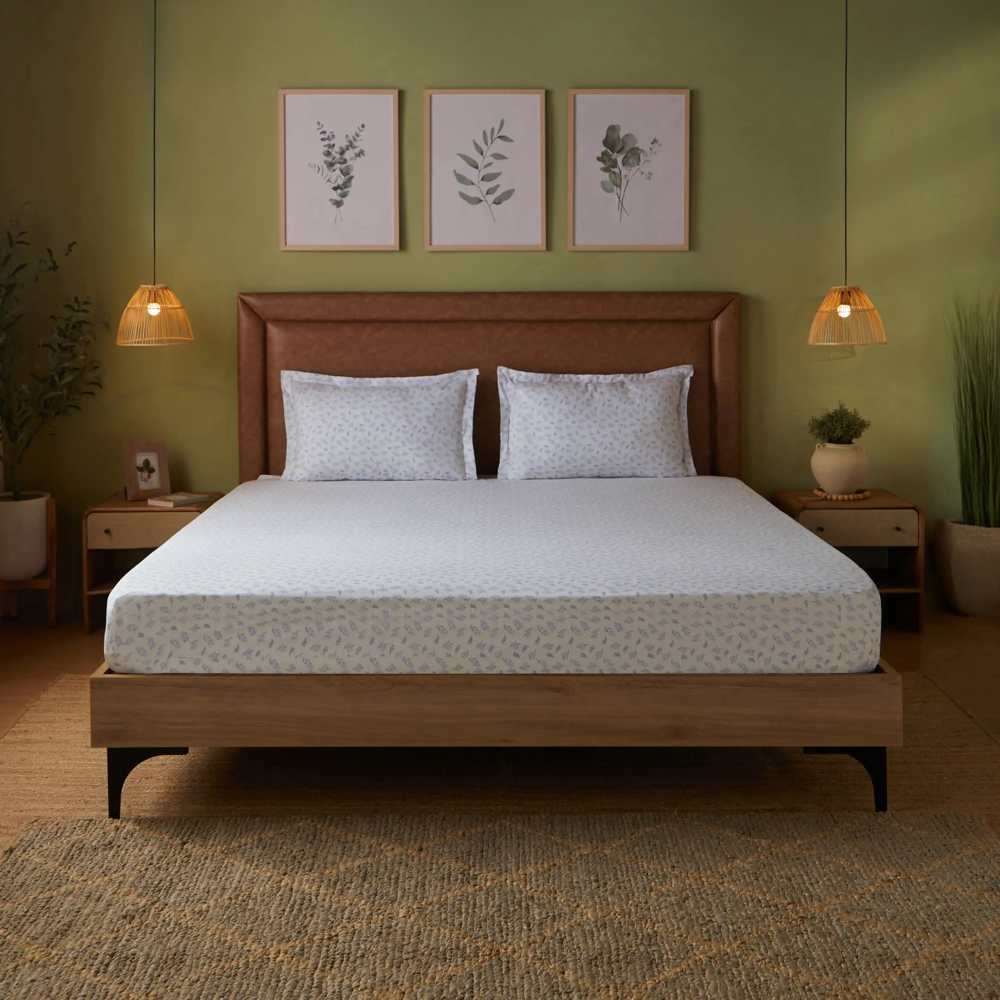Bloomshire Classic | Everyday Charm Printed Cotton Bedsheet Set-Salmon - Image 57