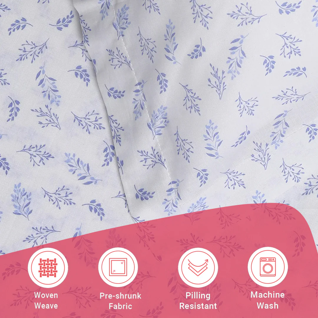 Bloomshire Classic | Everyday Charm Printed Cotton Bedsheet Set-Purple - Image 17