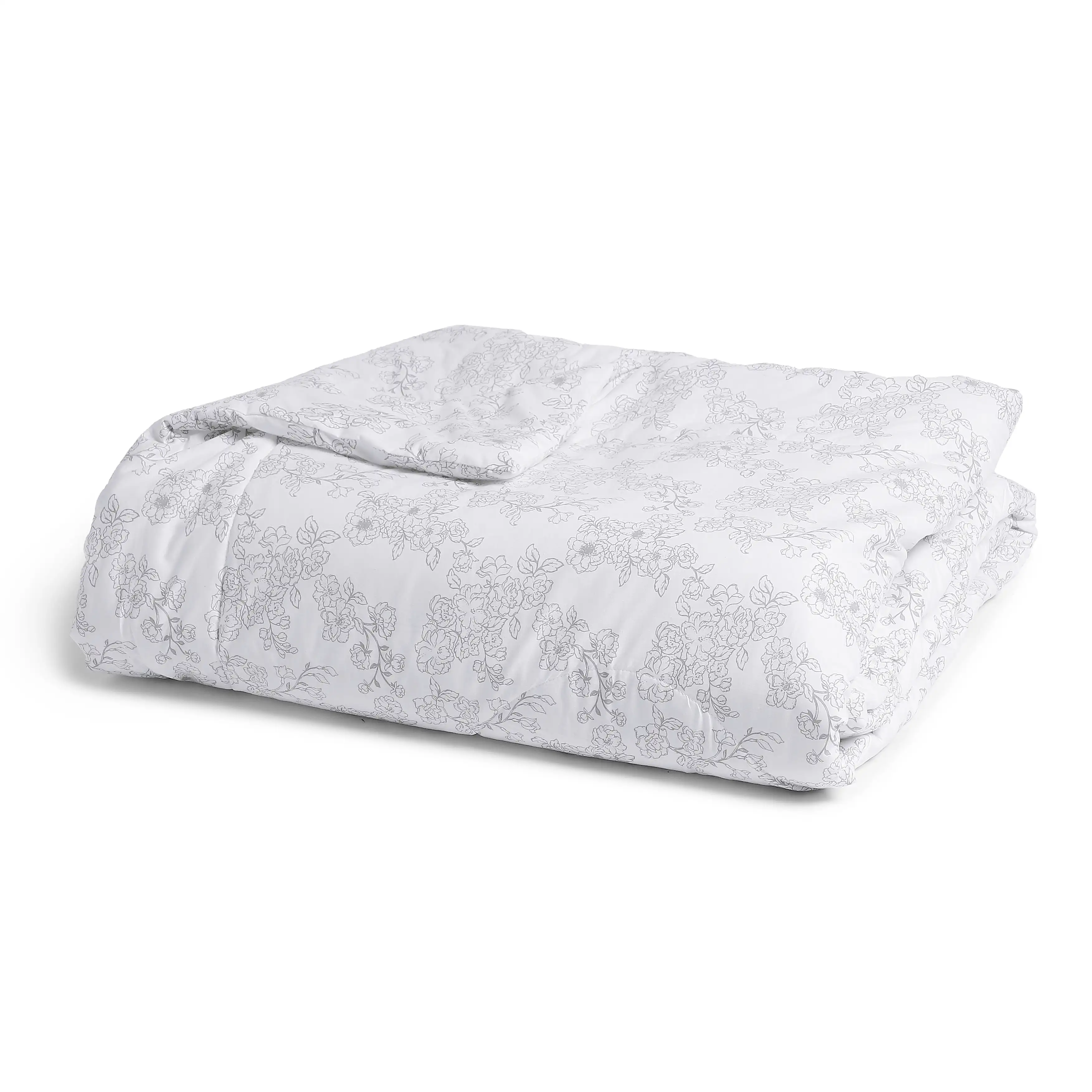 Bloomshire Classic | Everyday Charm Printed 120GSM Reversible Comforter-Grey - Image 4