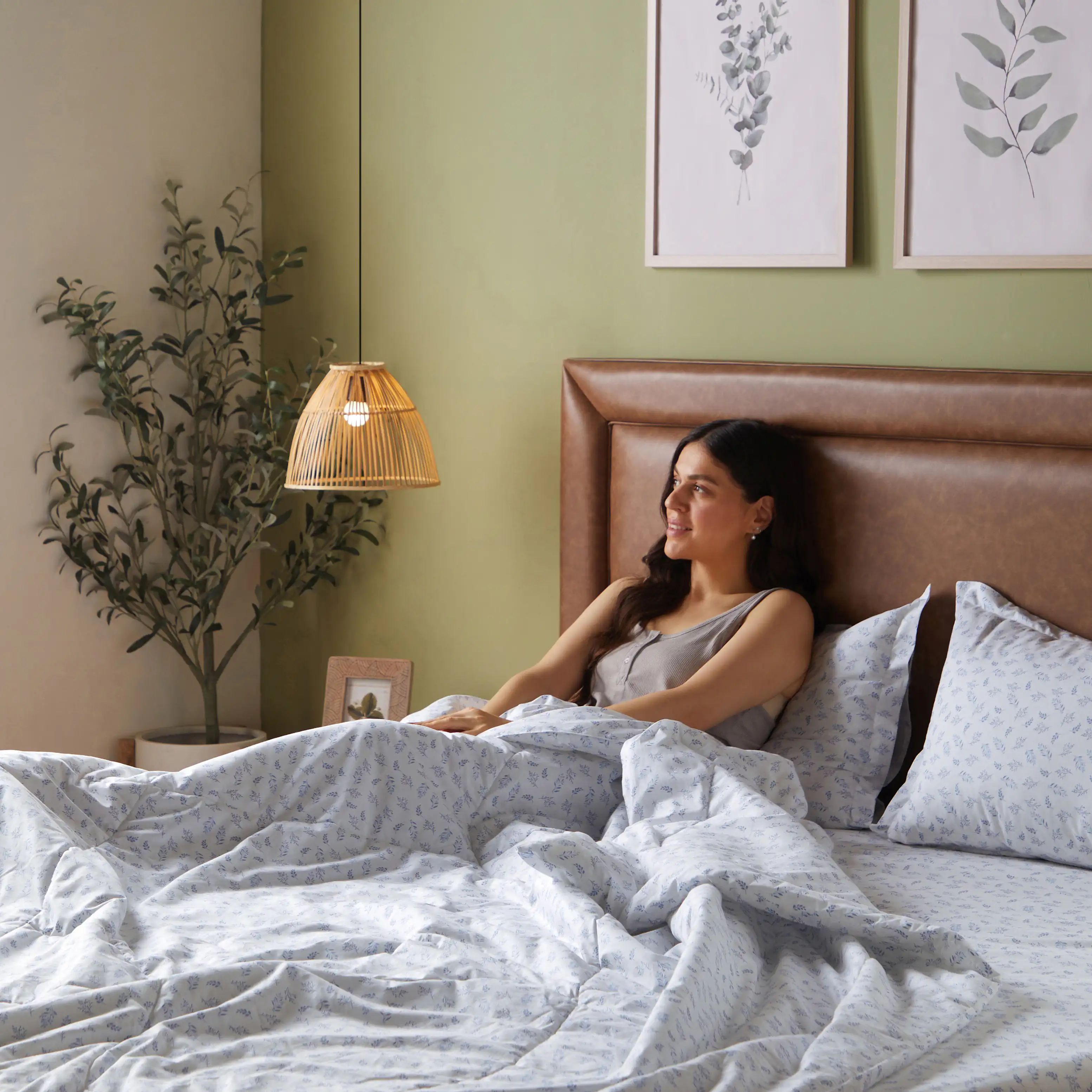 Bloomshire Classic | Everyday Charm Printed 120GSM Reversible Comforter-Purple - Image 8