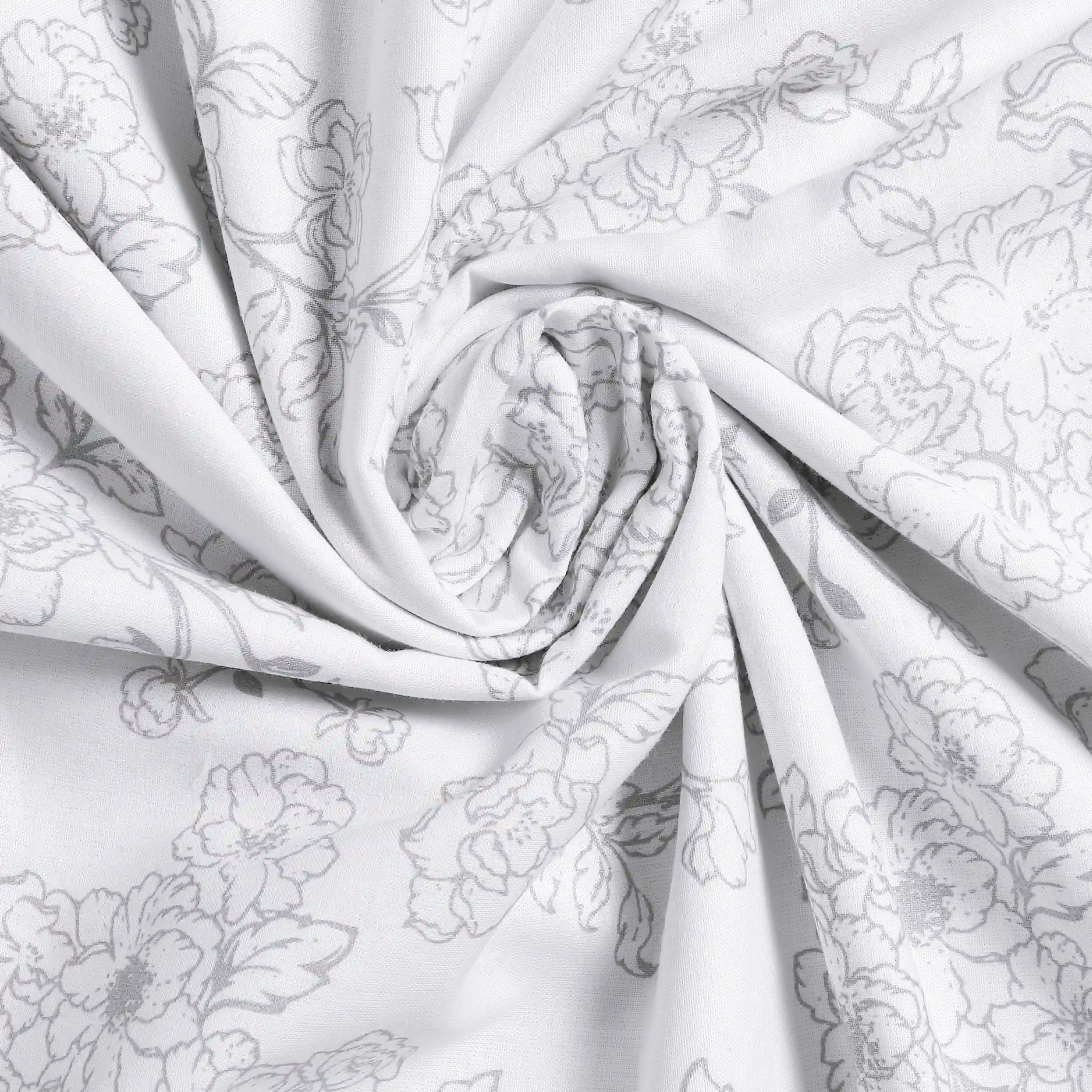 Bloomshire Classic | Everyday Charm Printed Reversible Dohar with Super Soft Flannel Layering-Grey - Image 5