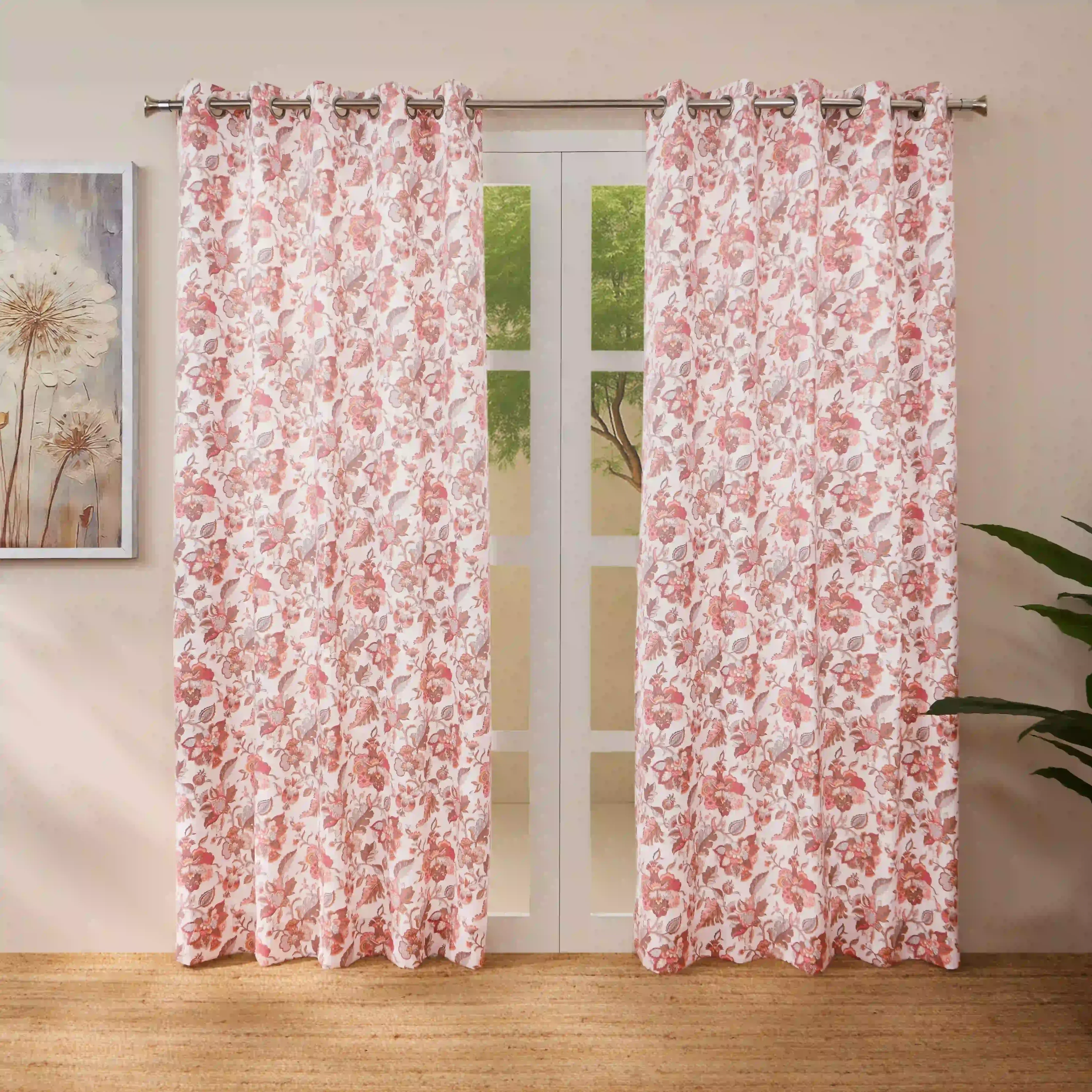 Bloomshire Classic Set Of 2 Printed Readymade Curtains | Classic Chintz - Image 5