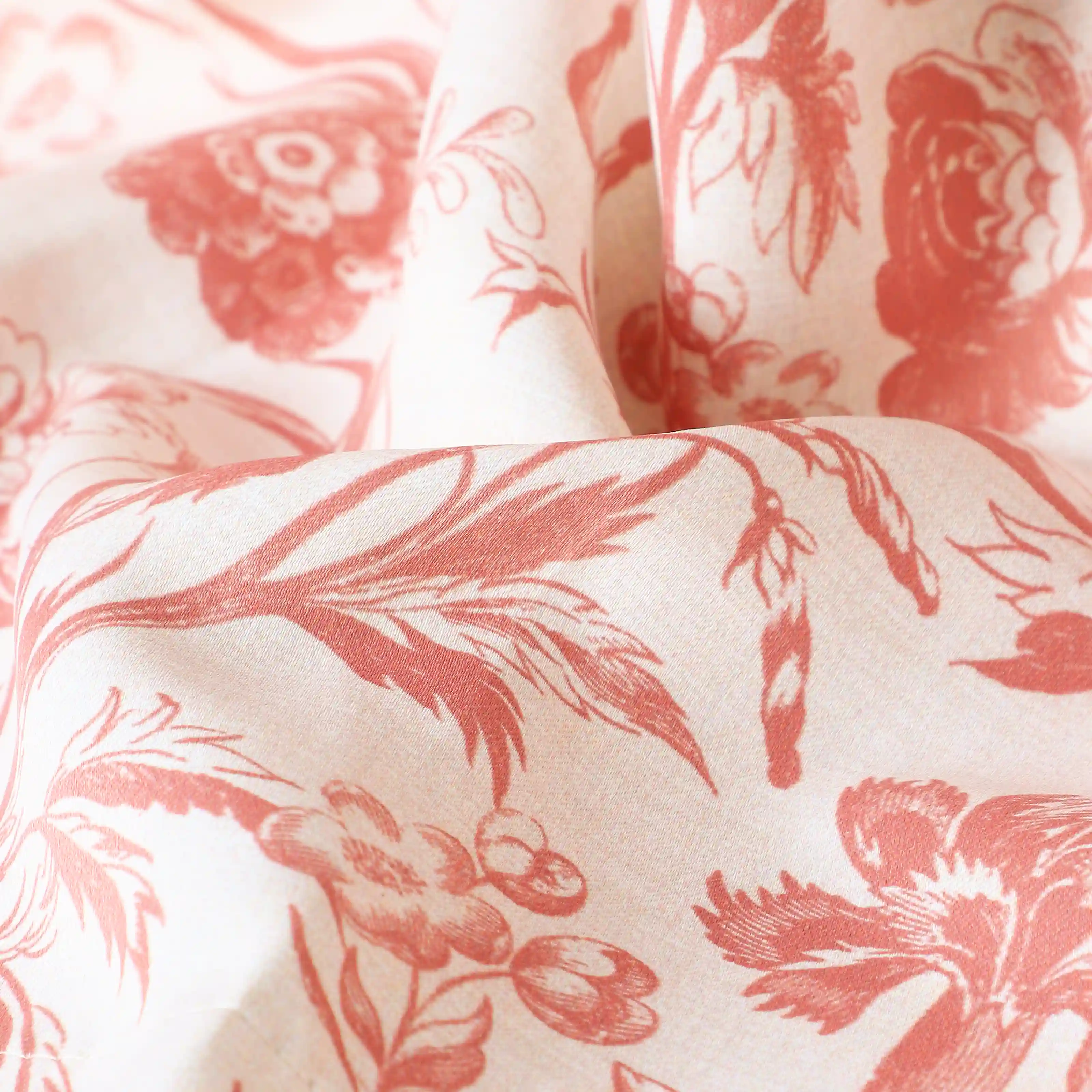 Bloomshire Classic Set Of 2 Printed Readymade Curtains | Shadow Bloom - Image 3