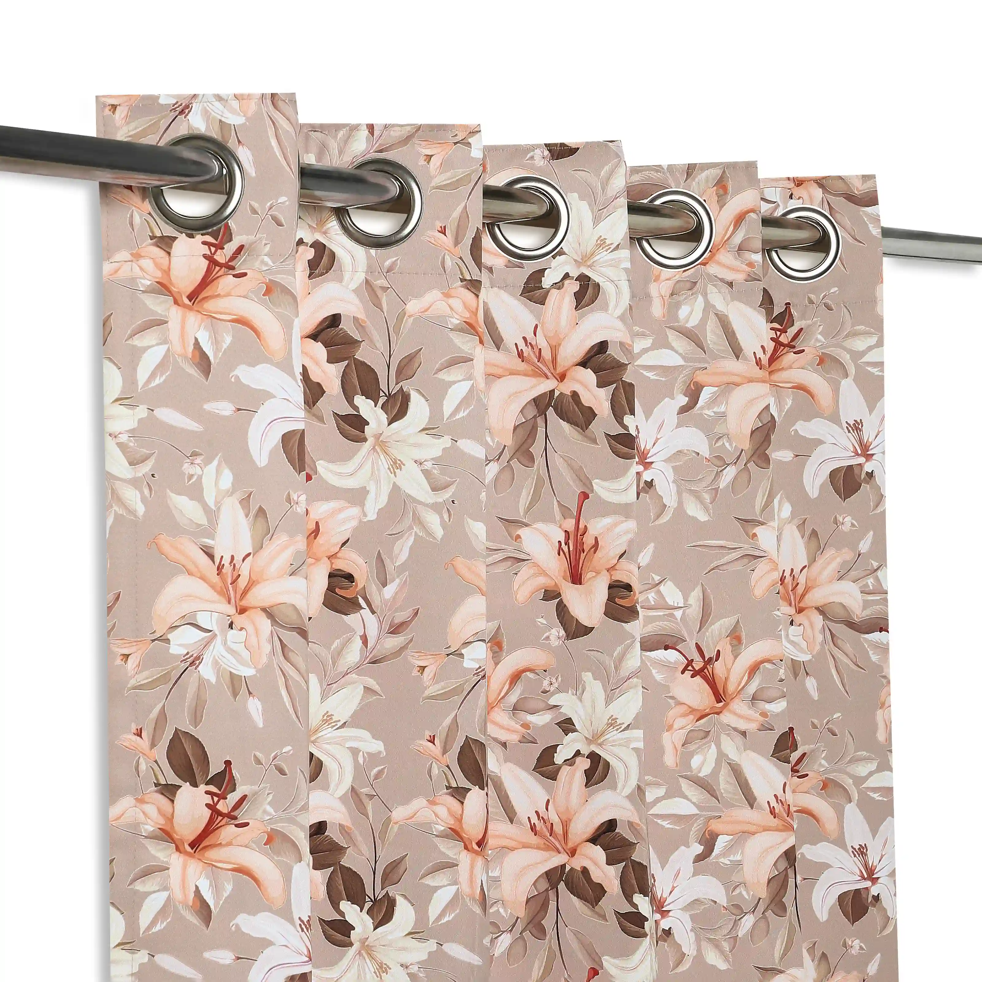 Bloomshire Classic Set Of 2 Printed Readymade Curtains | Tropical Whisper - Image 10