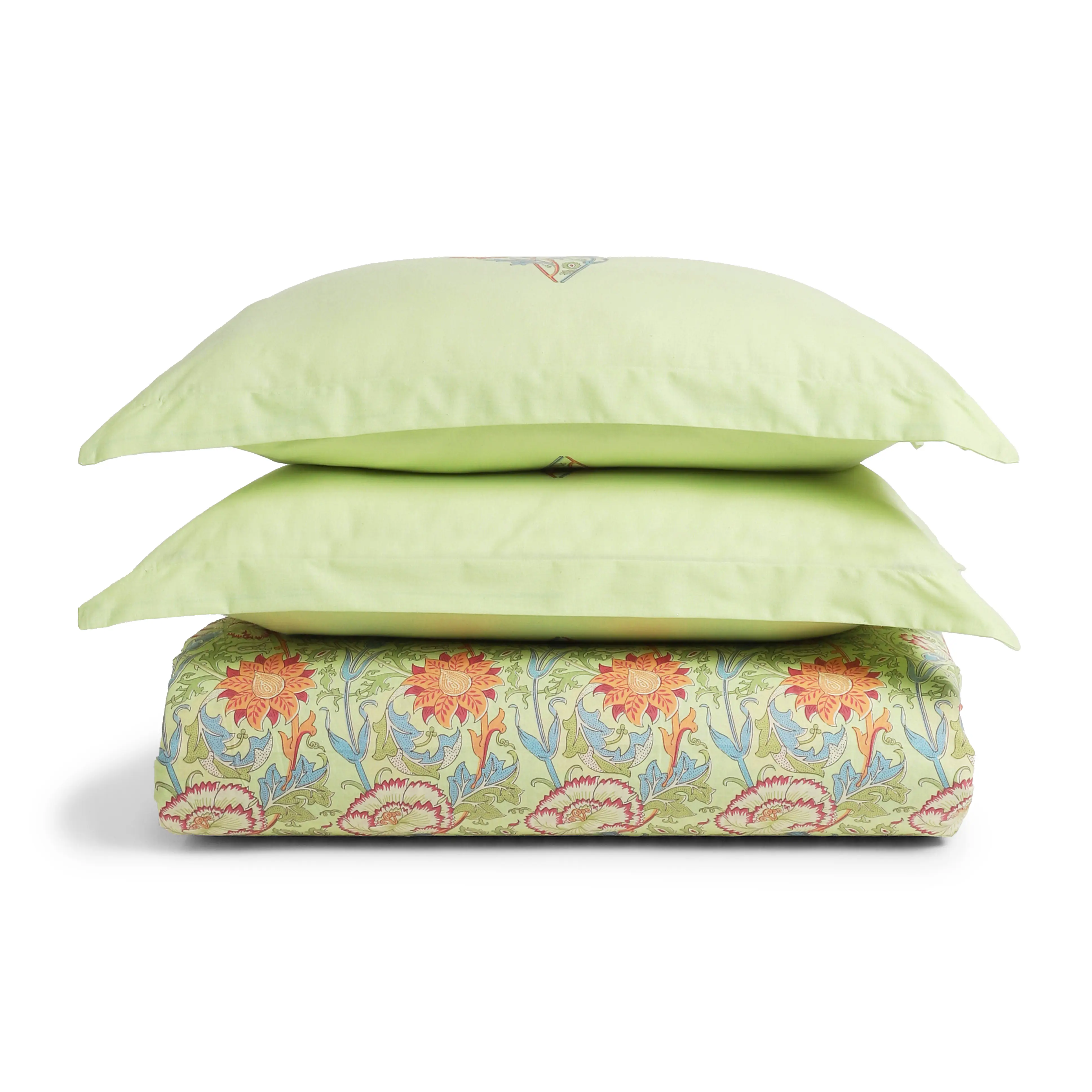 Chippa Lane | Contemporary Indian Print Design Cotton Bedsheet Set-Green - Image 9