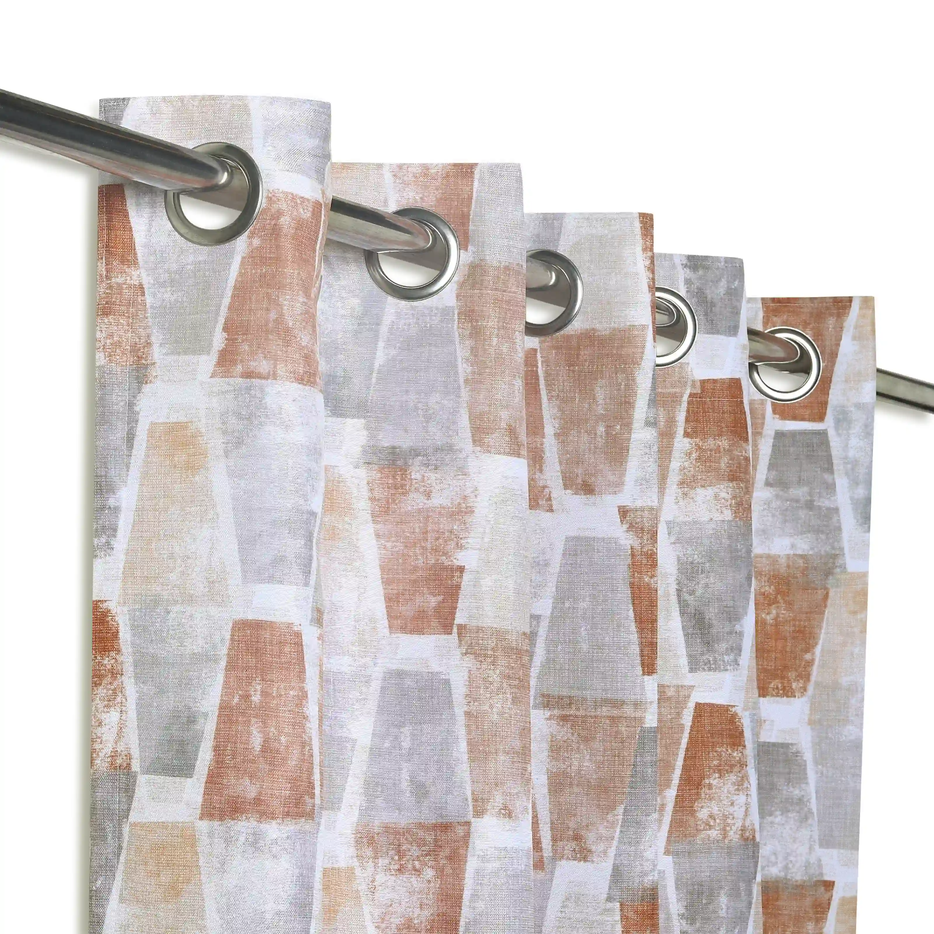 Chippa Lane Set Of 2 Printed Readymade Curtains | Brickscapes - Image 14