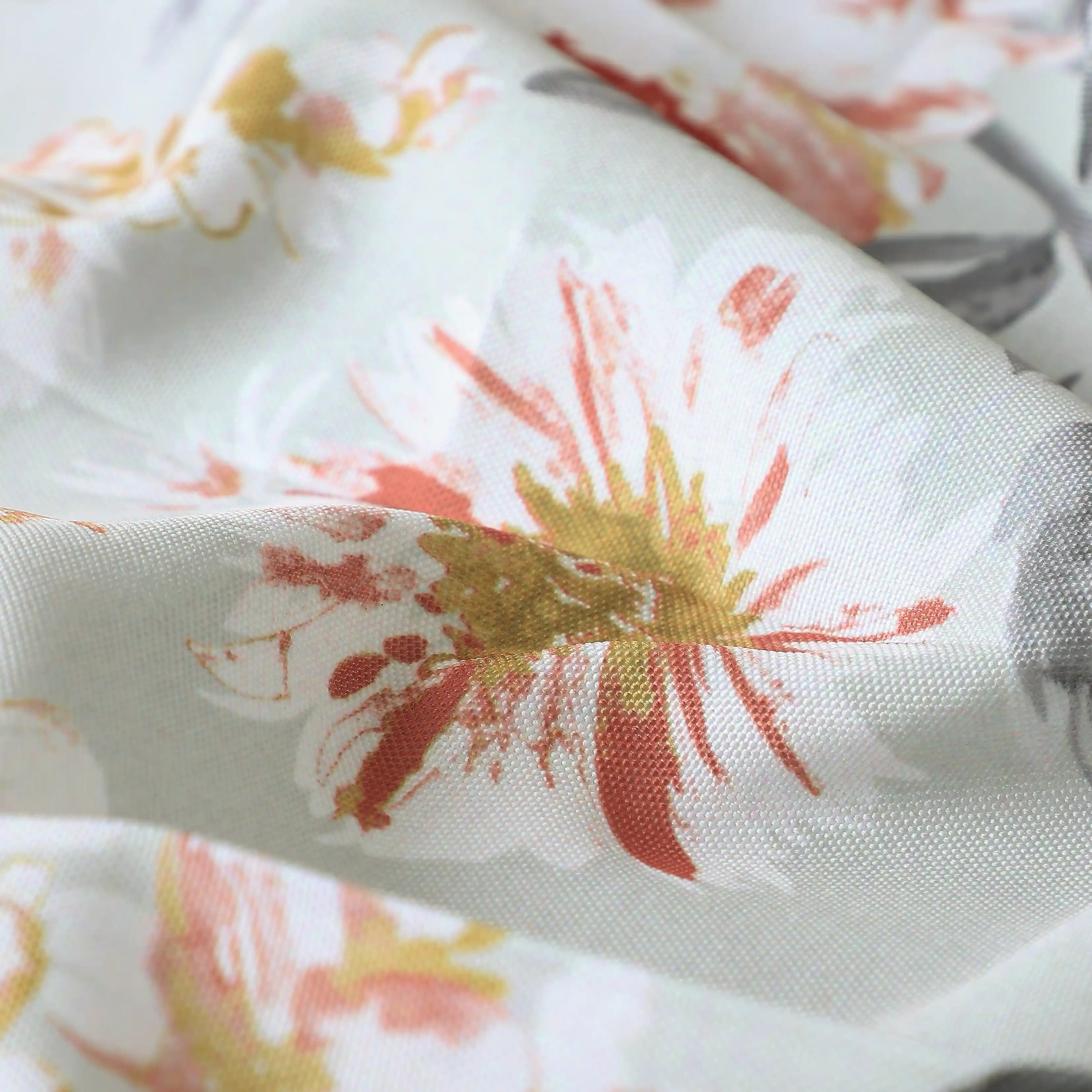 Chippa Lane Set Of 2 Printed Readymade Curtains | Floral Mist - Image 3