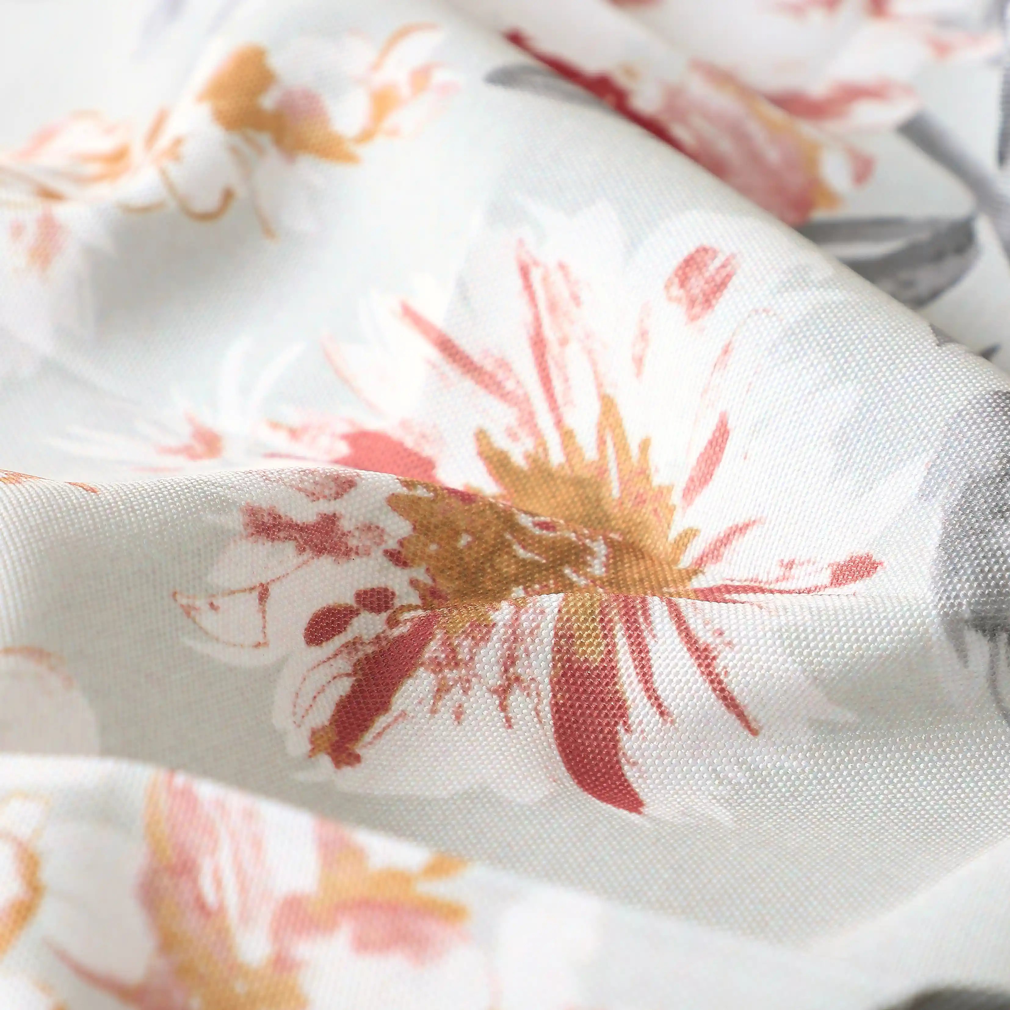 Chippa Lane Set Of 2 Printed Readymade Curtains | Floral Mist - Image 7