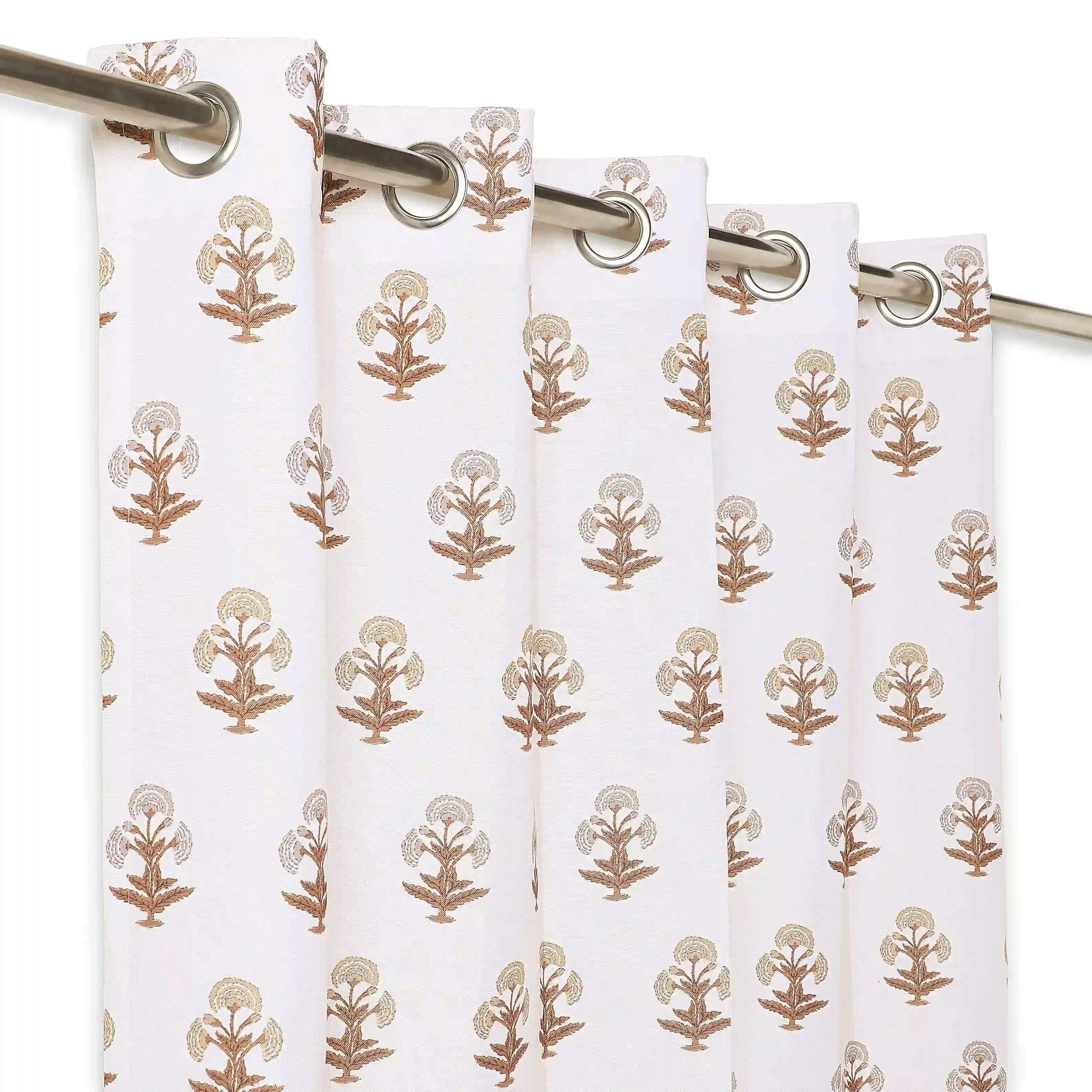 Chippa Lane Set Of 2 Printed Readymade Curtains | 
Jaipur Echo - Image 14