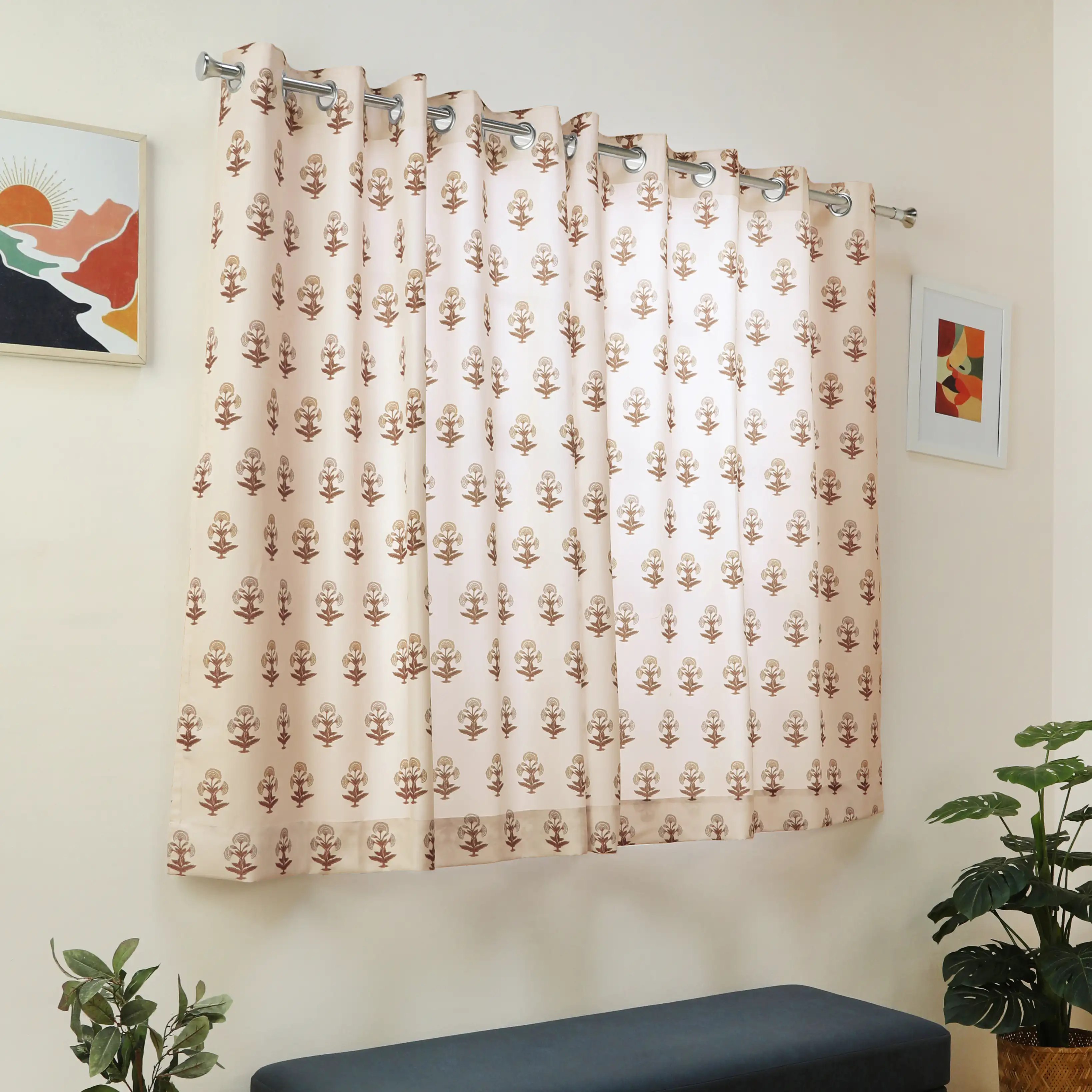 Chippa Lane Set Of 2 Printed Readymade Curtains | 
Jaipur Echo - Image 17