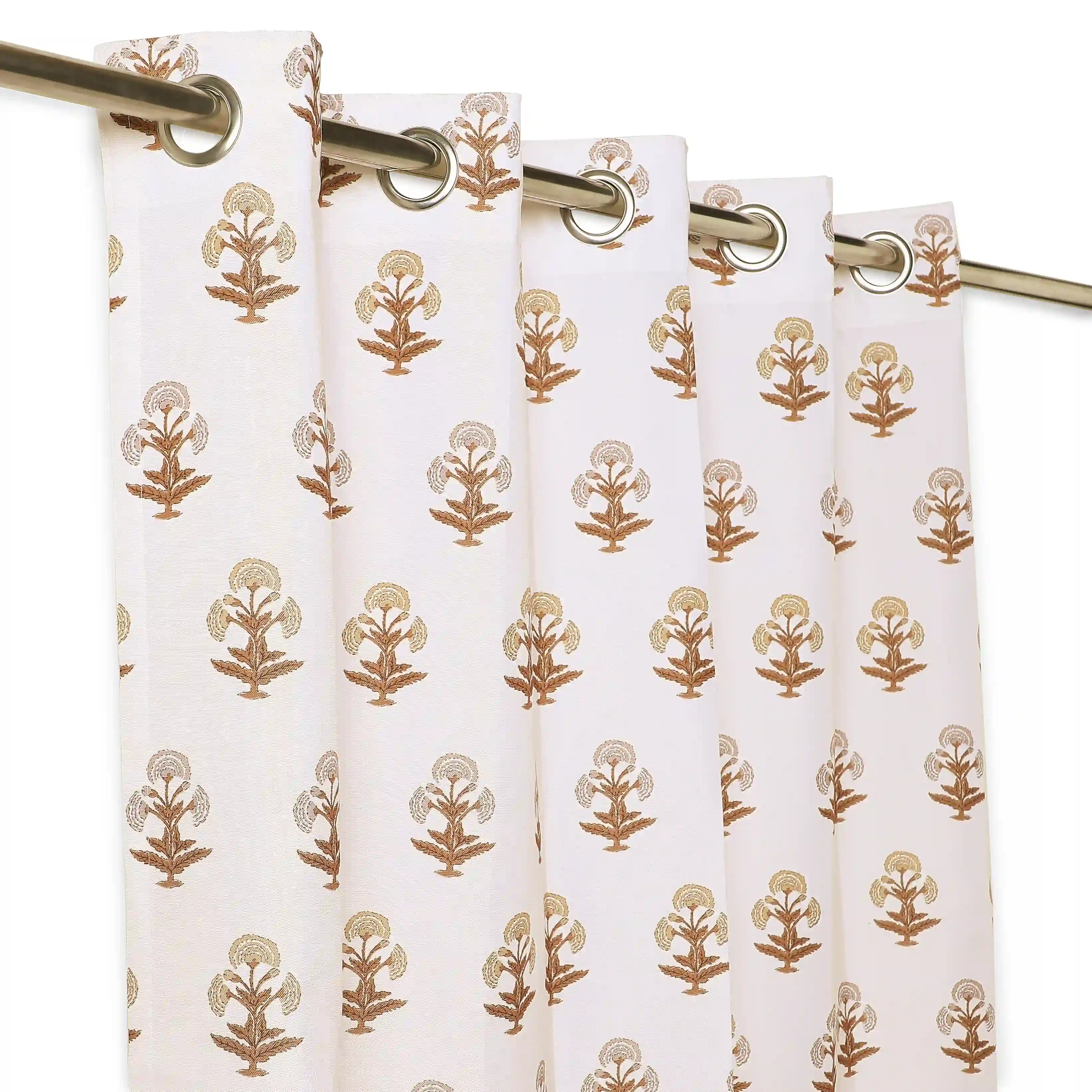 Chippa Lane Set Of 2 Printed Readymade Curtains | 
Jaipur Echo - Image 18