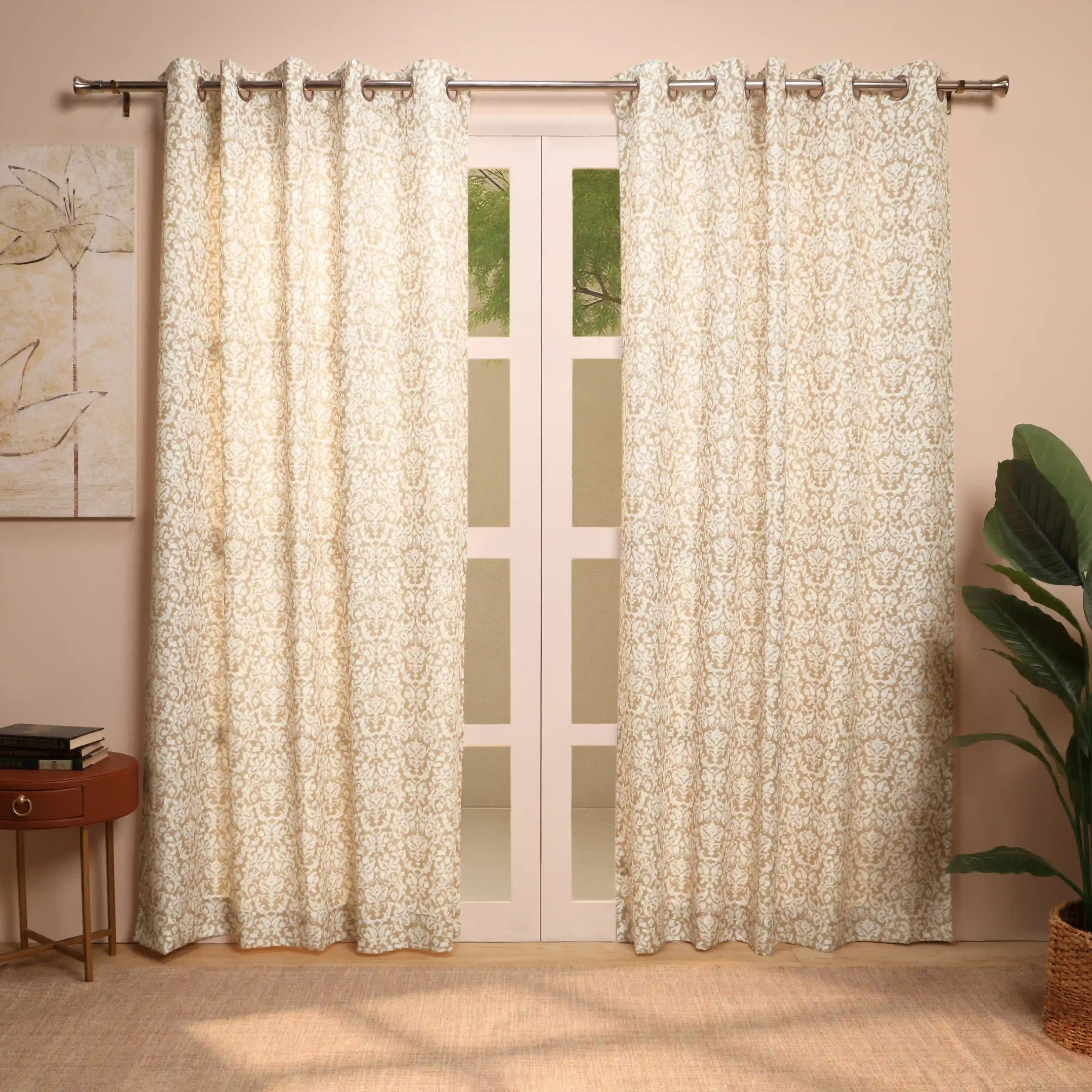 Chippa Lane Set Of 2 Printed Readymade Curtains | 
Loom Legacy - Image 13