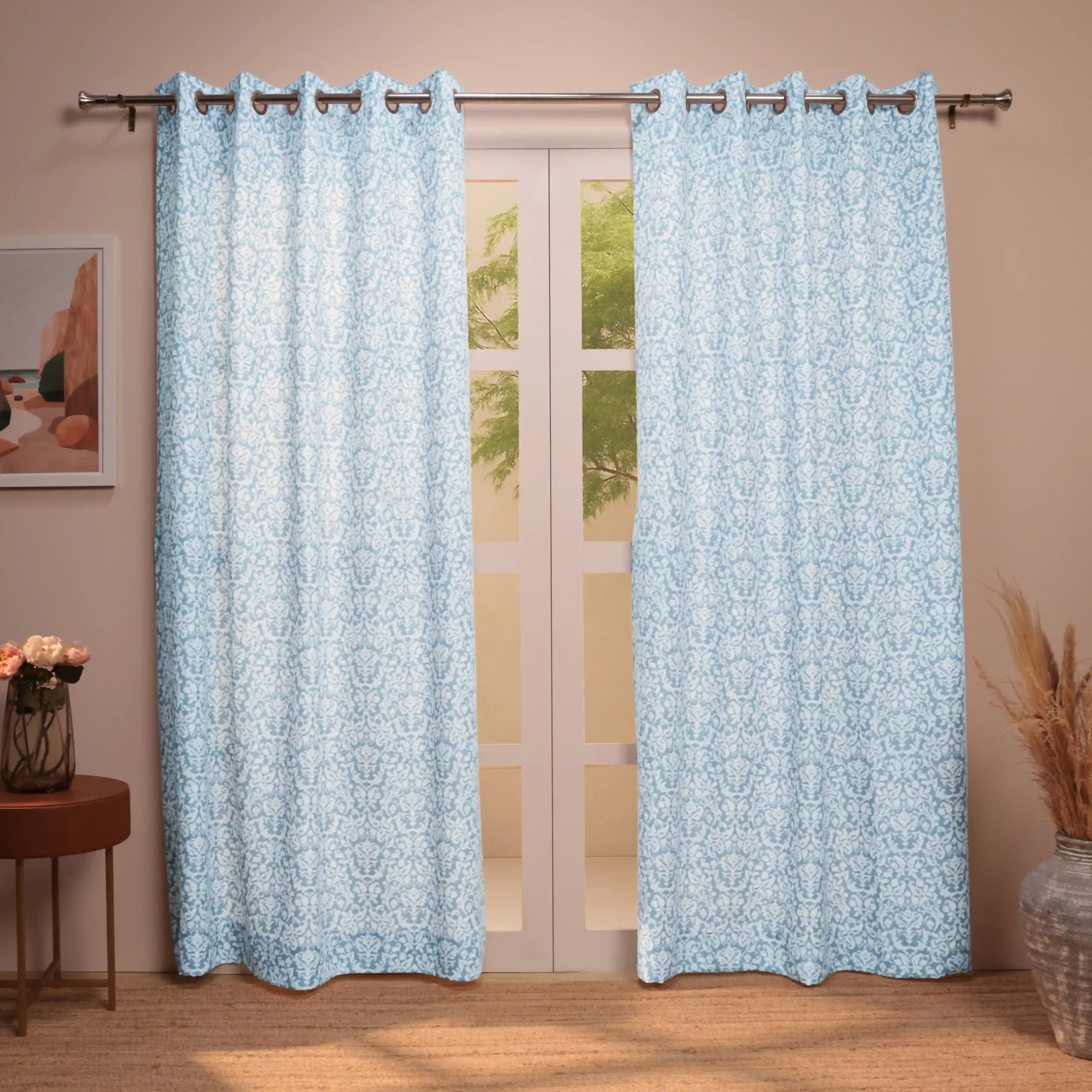 Chippa Lane Set Of 2 Printed Readymade Curtains | 
Loom Legacy - Image 5