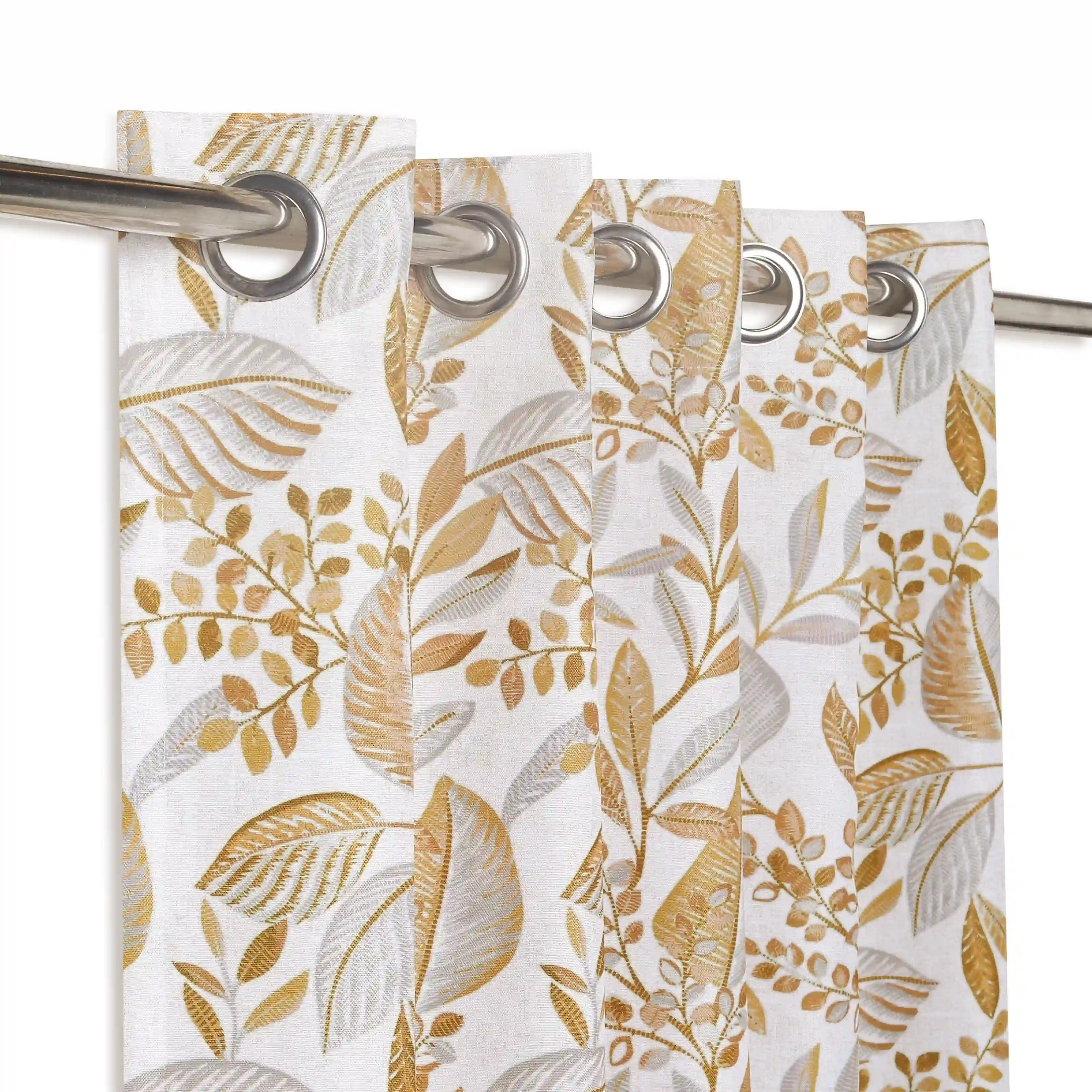 Chippa Lane Set Of 2 Printed Readymade Curtains | Sketchy Botanicals - Image 14