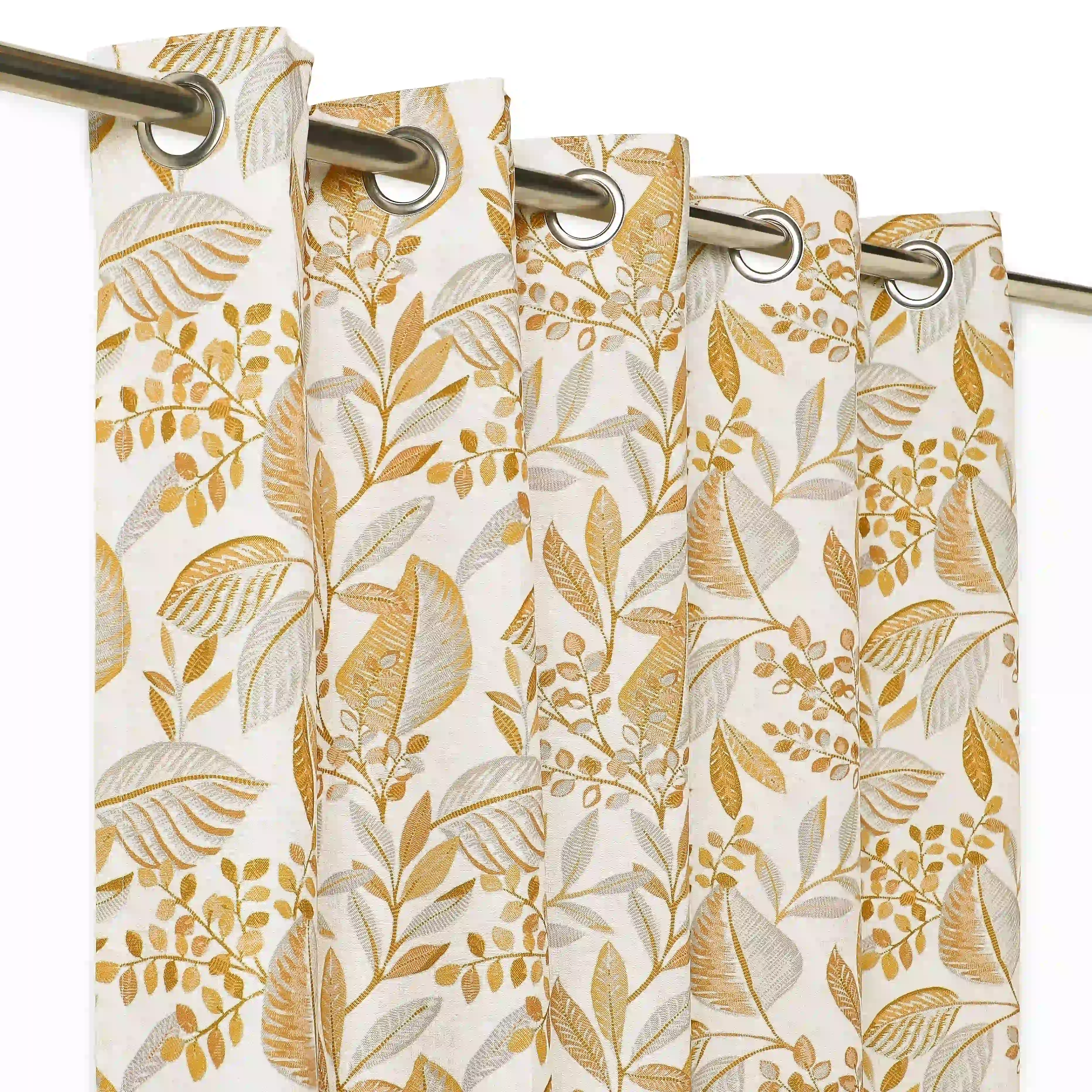 Chippa Lane Set Of 2 Printed Readymade Curtains | Sketchy Botanicals - Image 18