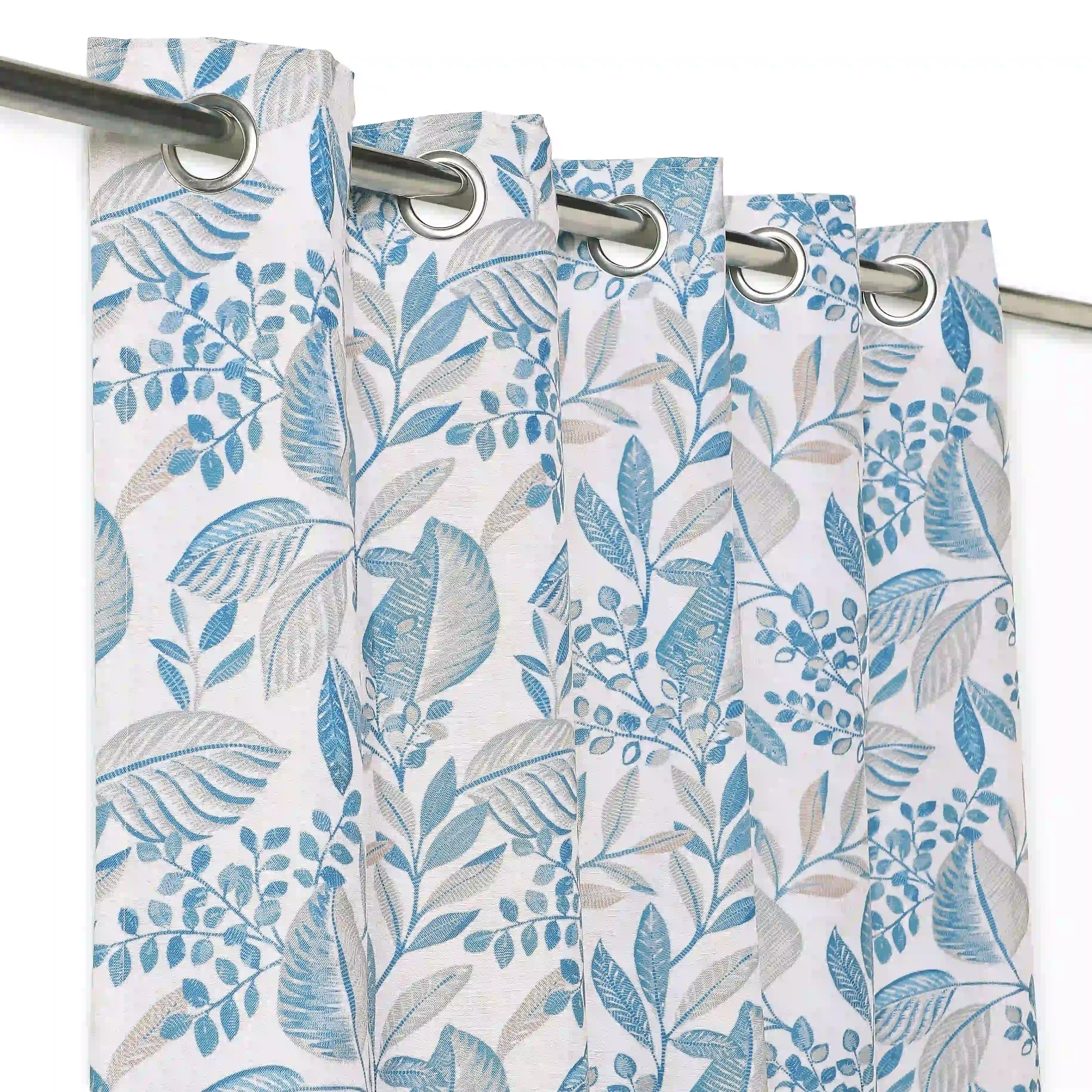 Chippa Lane Set Of 2 Printed Readymade Curtains | Sketchy Botanicals - Image 6
