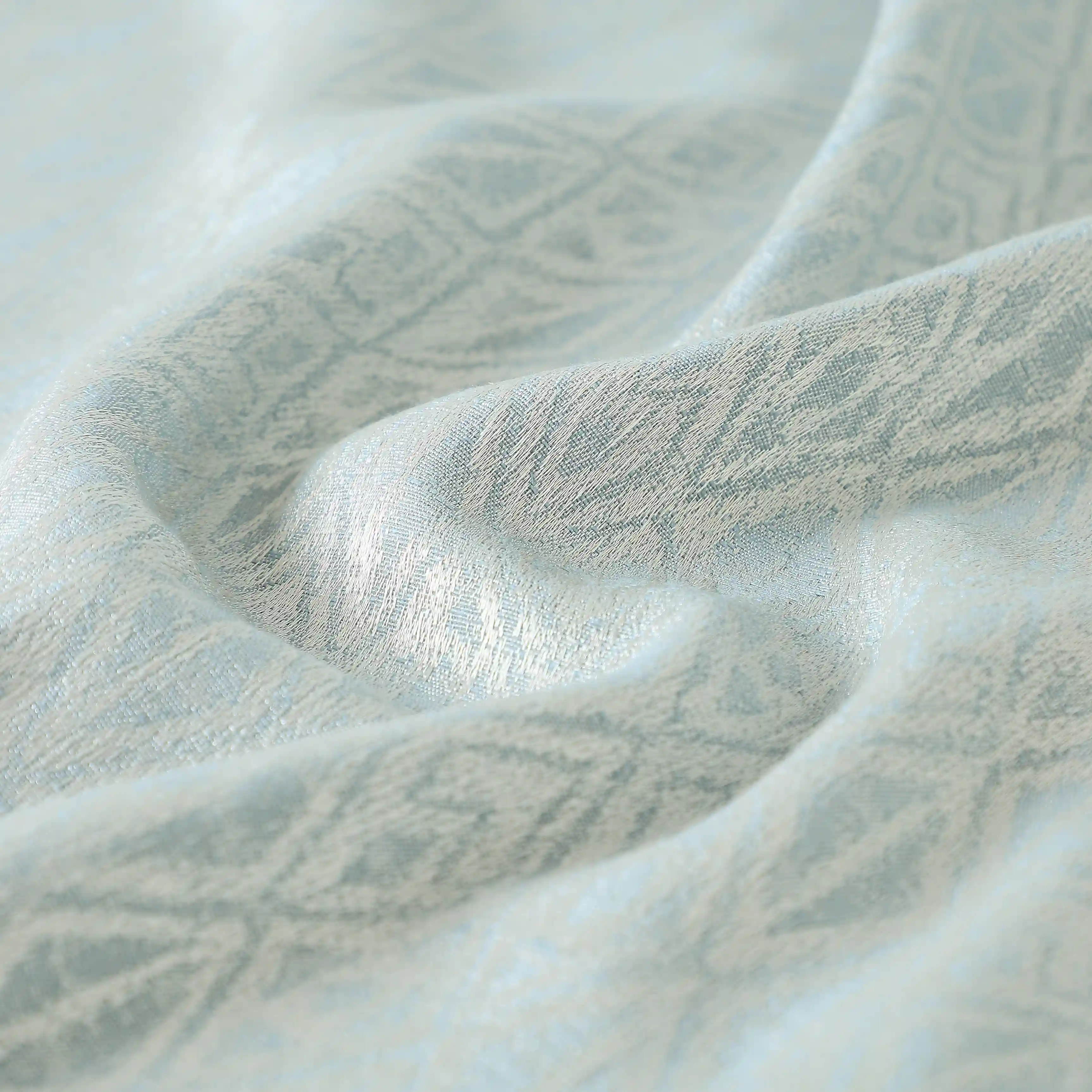 De Jacquard - Classic Set Of 2 Jacquard Readymade Curtains | Cozy Diamonds - Image 23