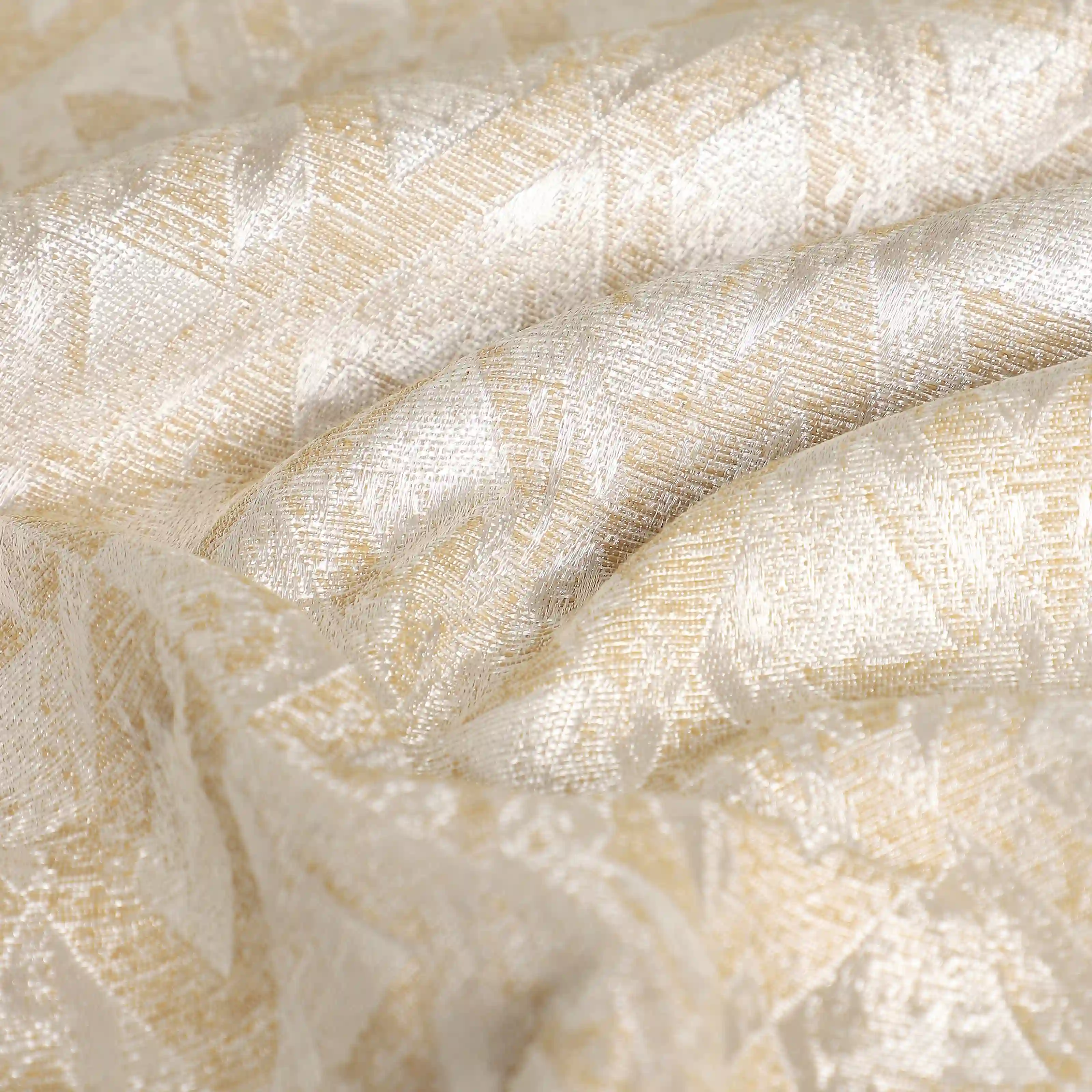 De Jacquard - Classic Set Of 2 Jacquard Readymade Curtains | Diamond Drift - Image 19