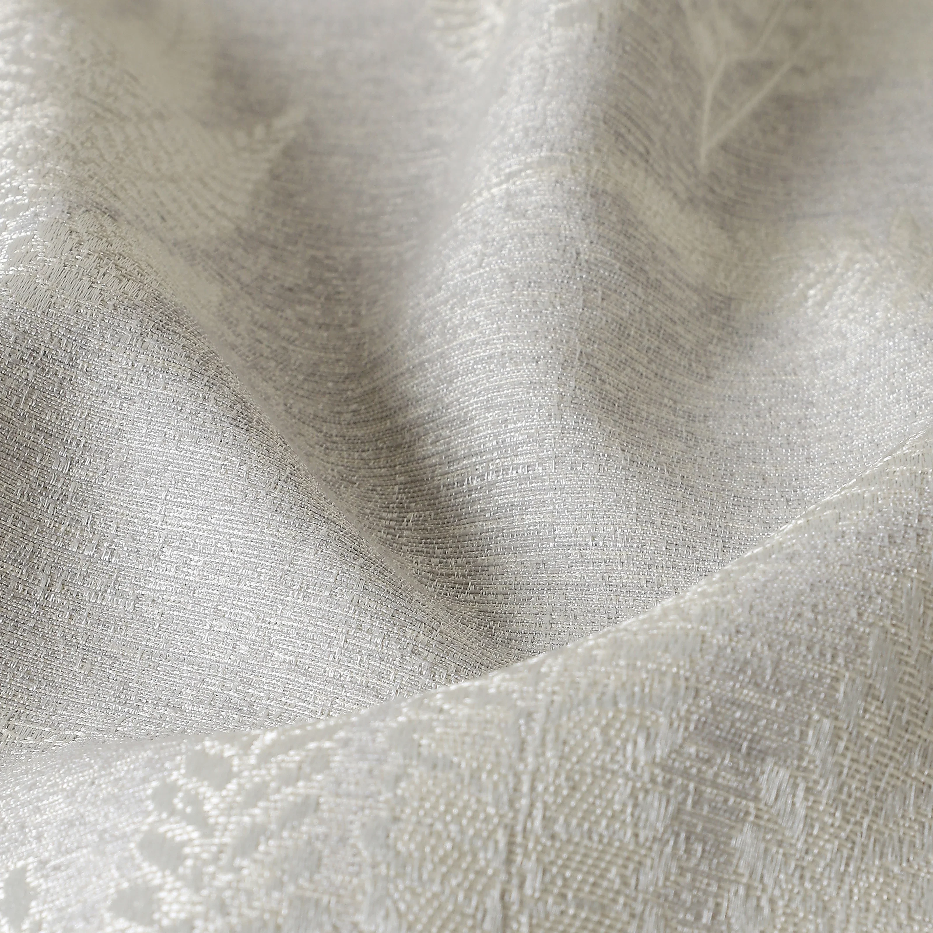 De Jacquard - Classic Set Of 2 Jacquard Readymade Curtains | Tropical Whisper - Image 7