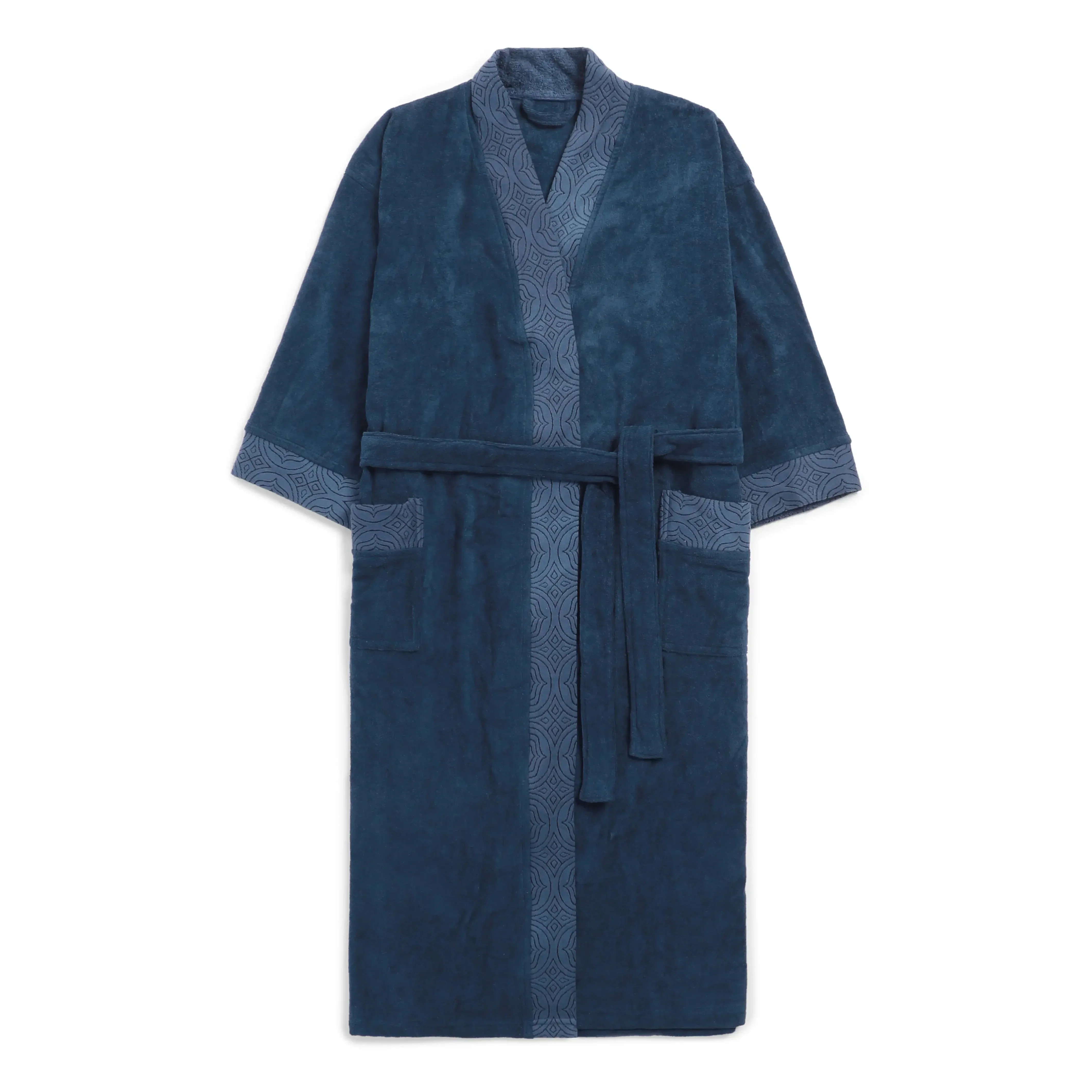 De Jacquard | Super Absorbent & Luxurious Bathrobe | With Decorative Jacquard Collar & Cuff - Image 6