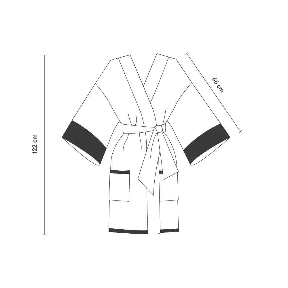 De Jacquard | Super Absorbent & Luxurious Bathrobe | With Decorative Jacquard Collar & Cuff - Image 9