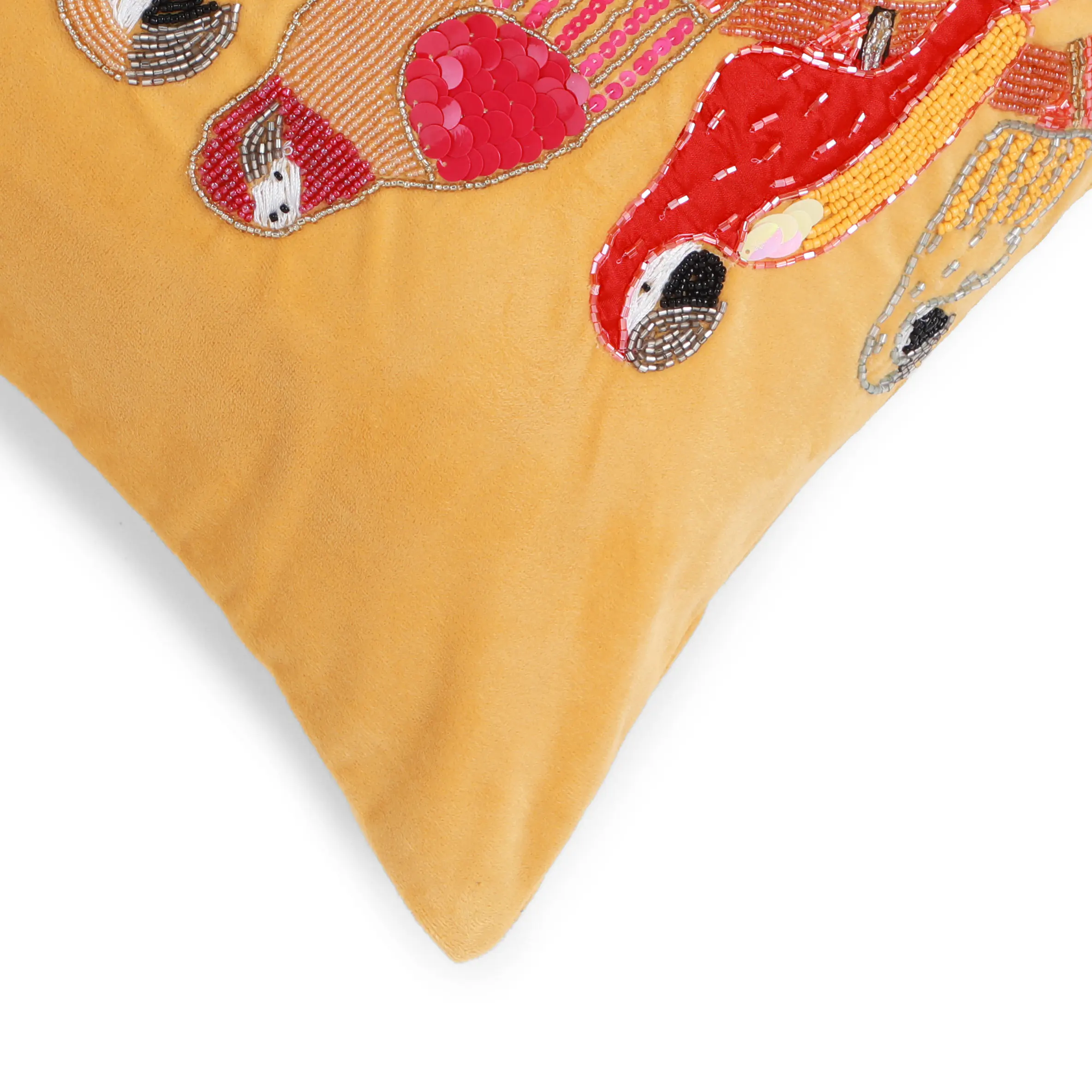 Espricia Embroidered Cushion Cover | Parrot Garden - Image 8