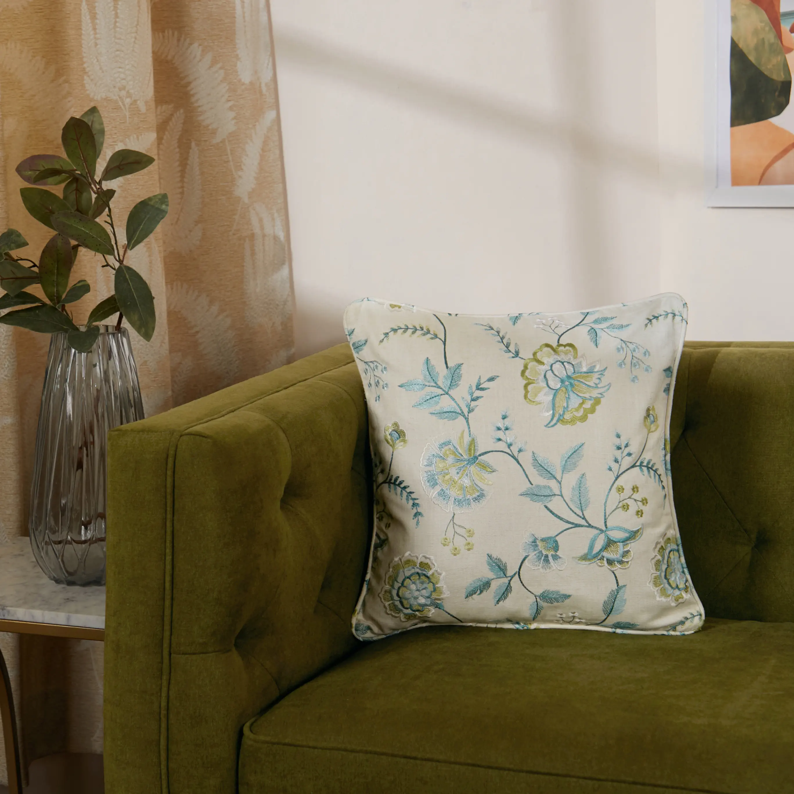 Estrella Embroiderd Cushion Cover | Garden Muse - Image 14