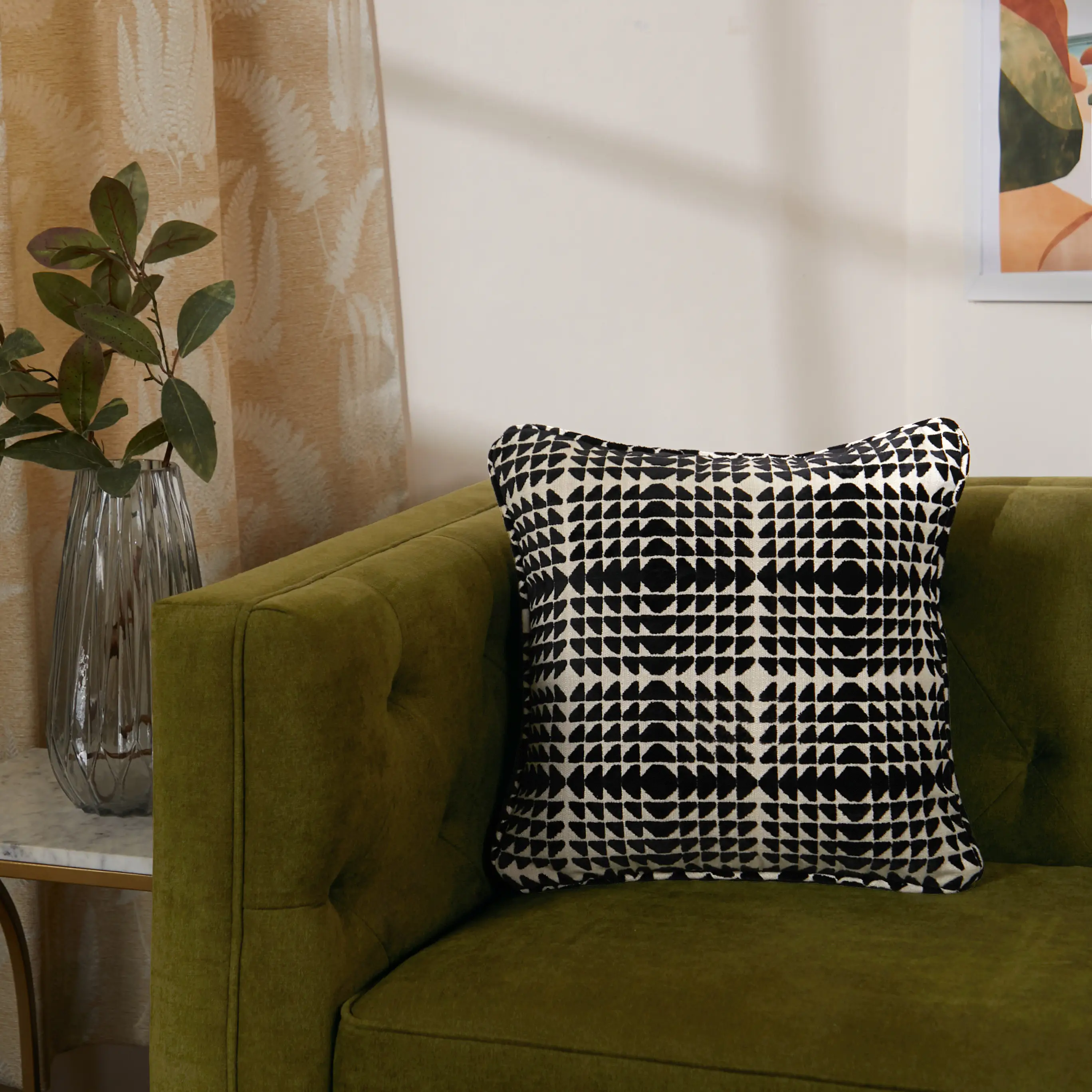 Estrella Woven Cushion Cover | Monochrome Play - Image 9