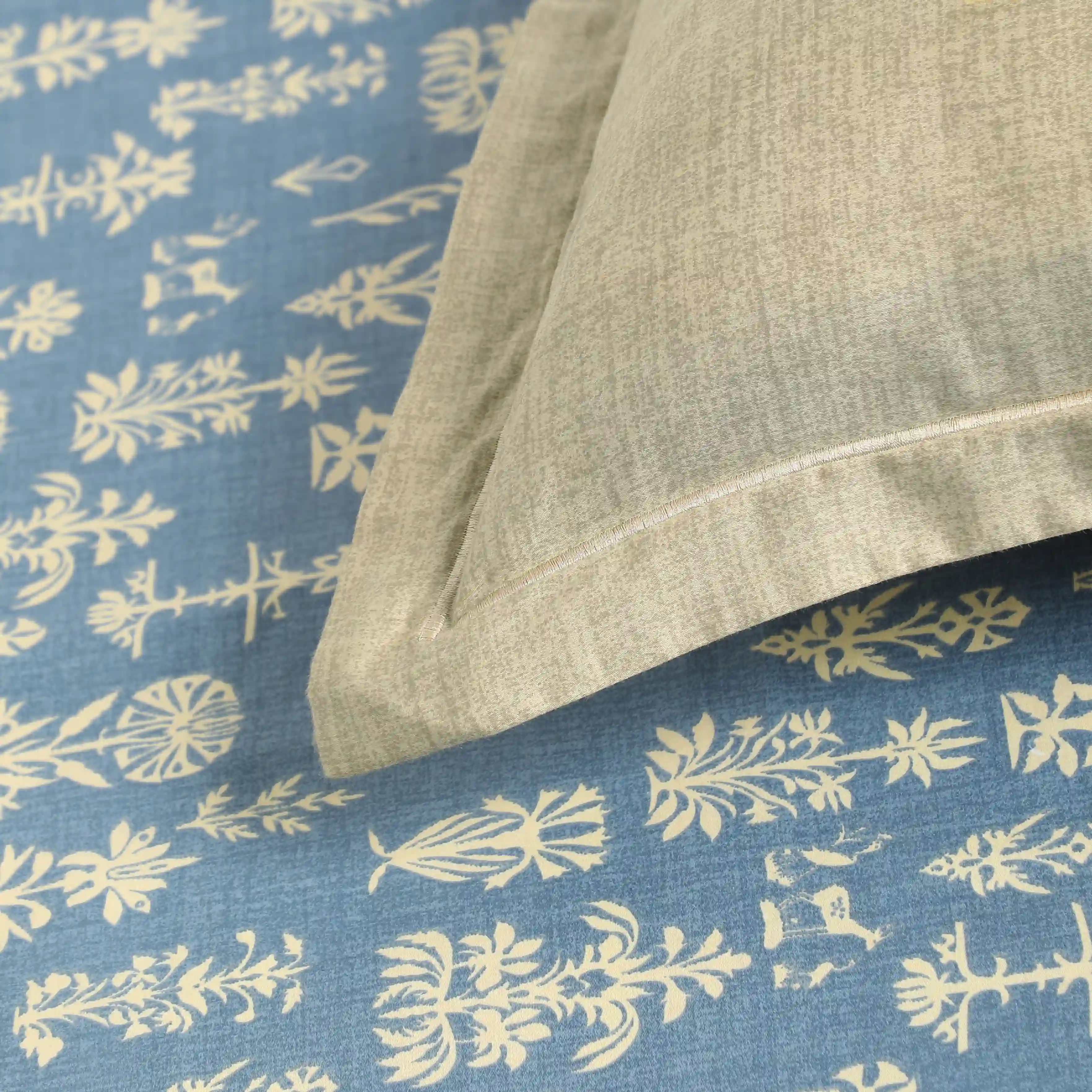 Fergana | 250TC Artistic Bohemian Printed Cotton Bedsheet Set | Pillow Cover with Merrow Hem Treatment - Image 20