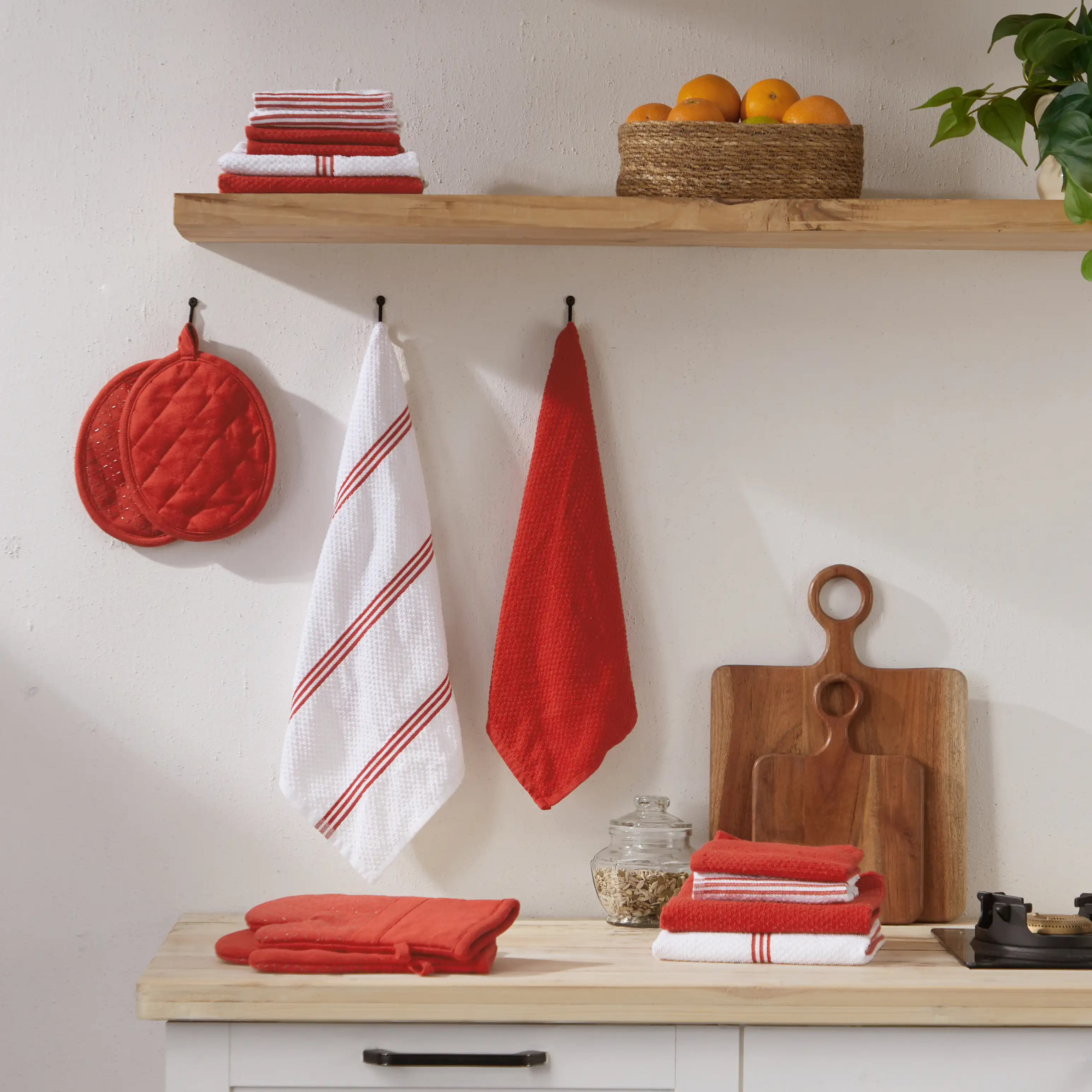 Kaleida | Everyday Essentials Kitchen Linen Set | Set of 16 - Image 35
