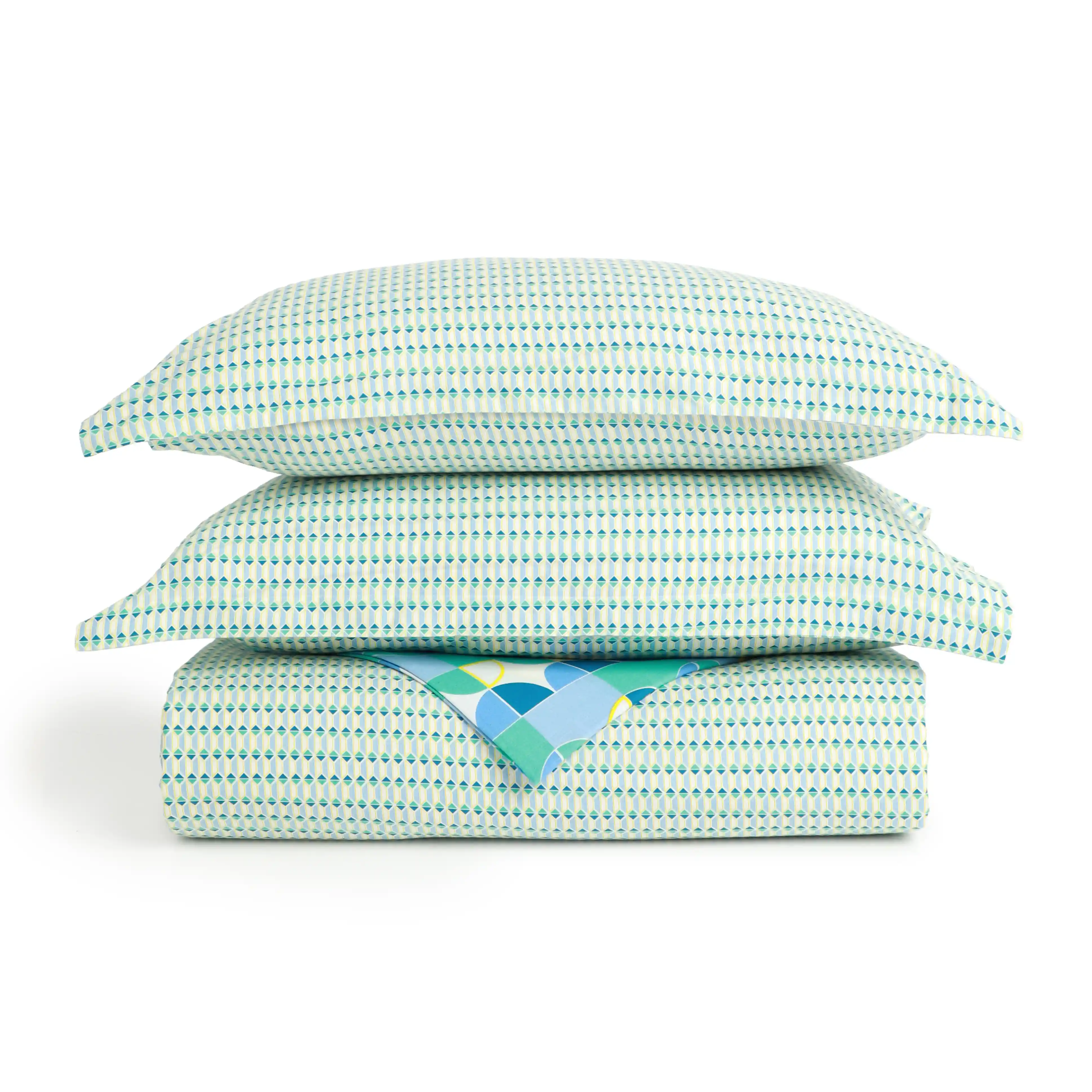 Mishella | Mix & Match Printed Coordinated Bedding Set | Set of Bedsheet & Dohar - Orbit Teal - Image 4