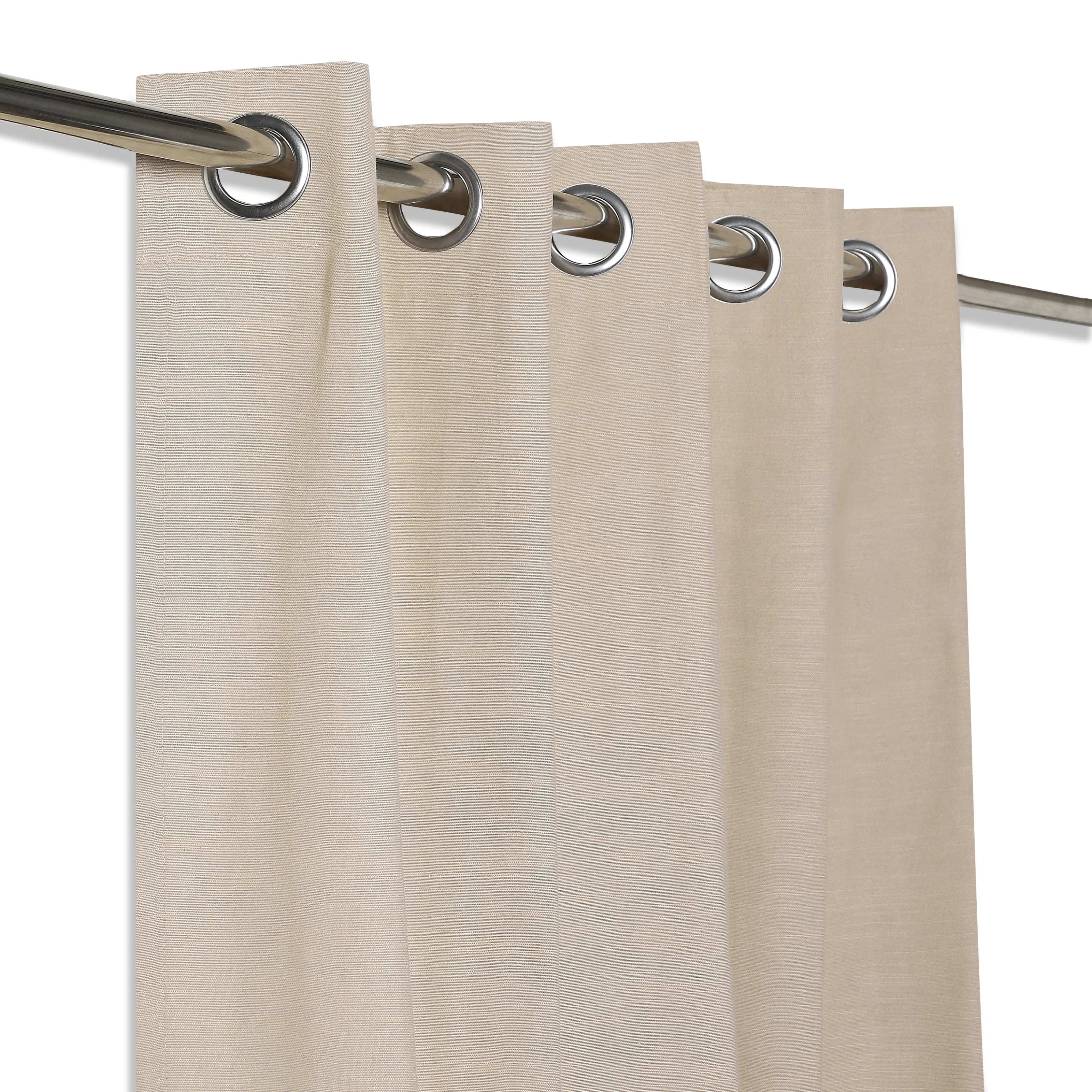 Paleto Set Of 2 Solid Readymade Curtains | Earthen Textures - Image 14