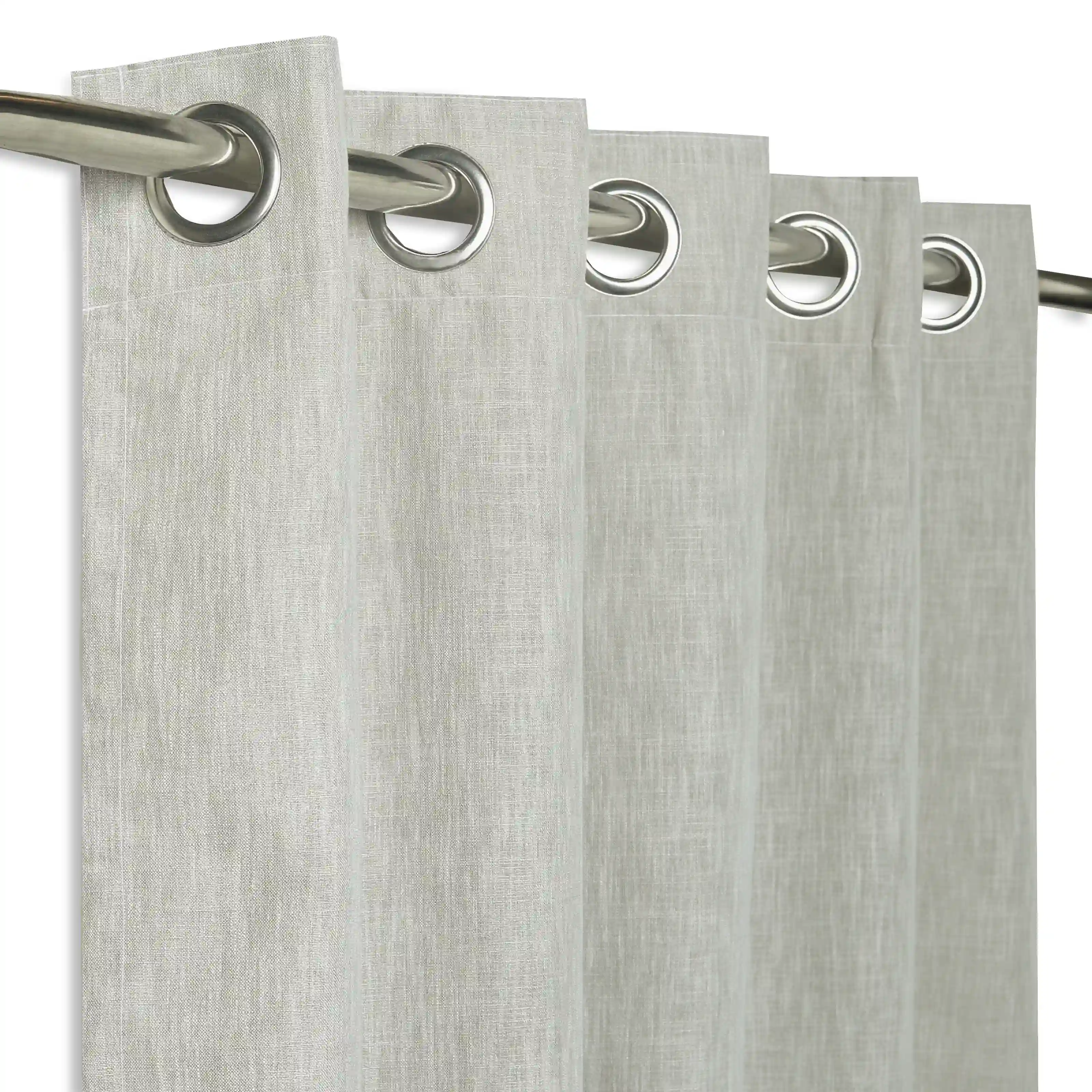 Paleto Set Of 2 Solid Readymade Curtains | Monochrome Play - Image 18