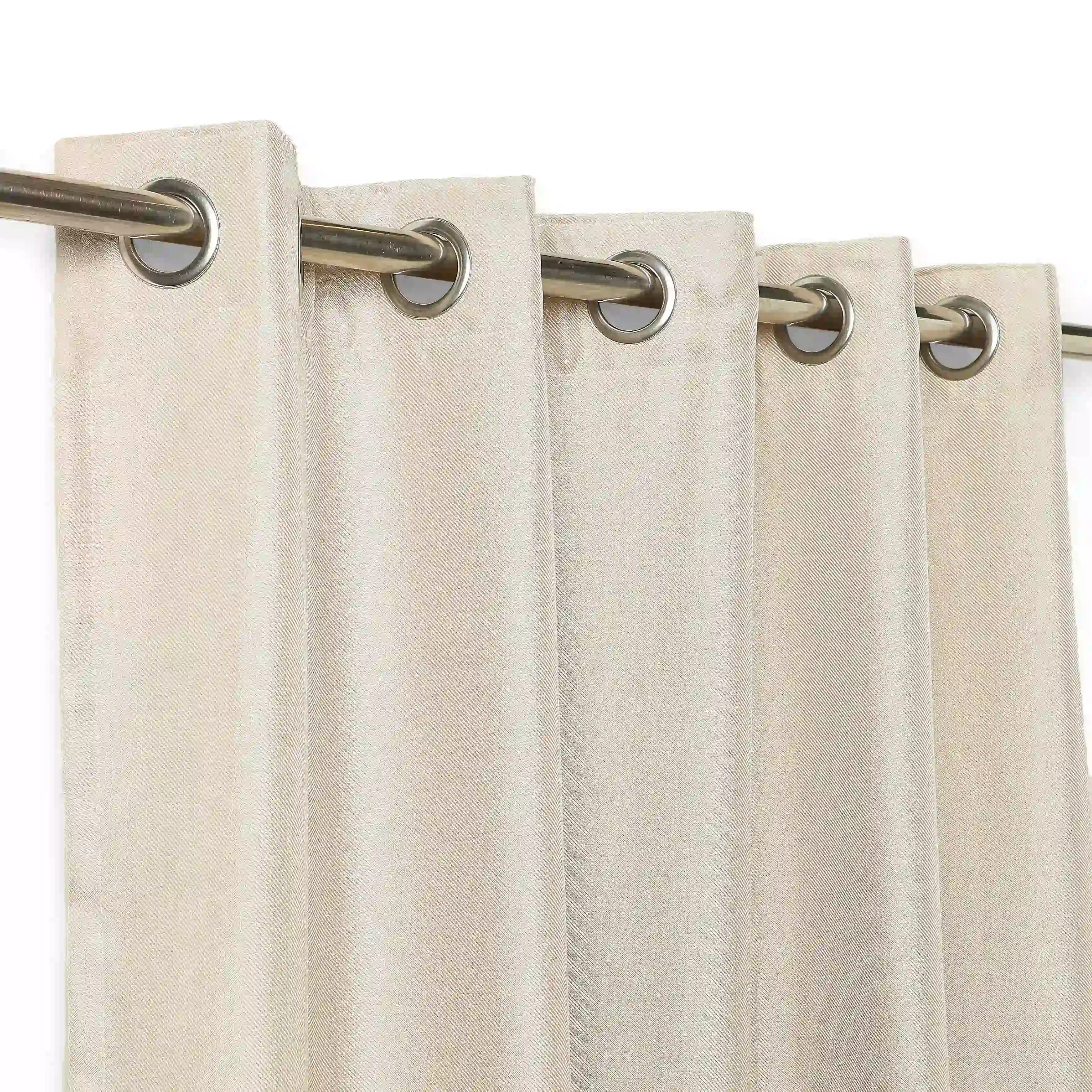 Paleto Set Of 2 Solid Readymade Curtains | Muted Moments - Image 10