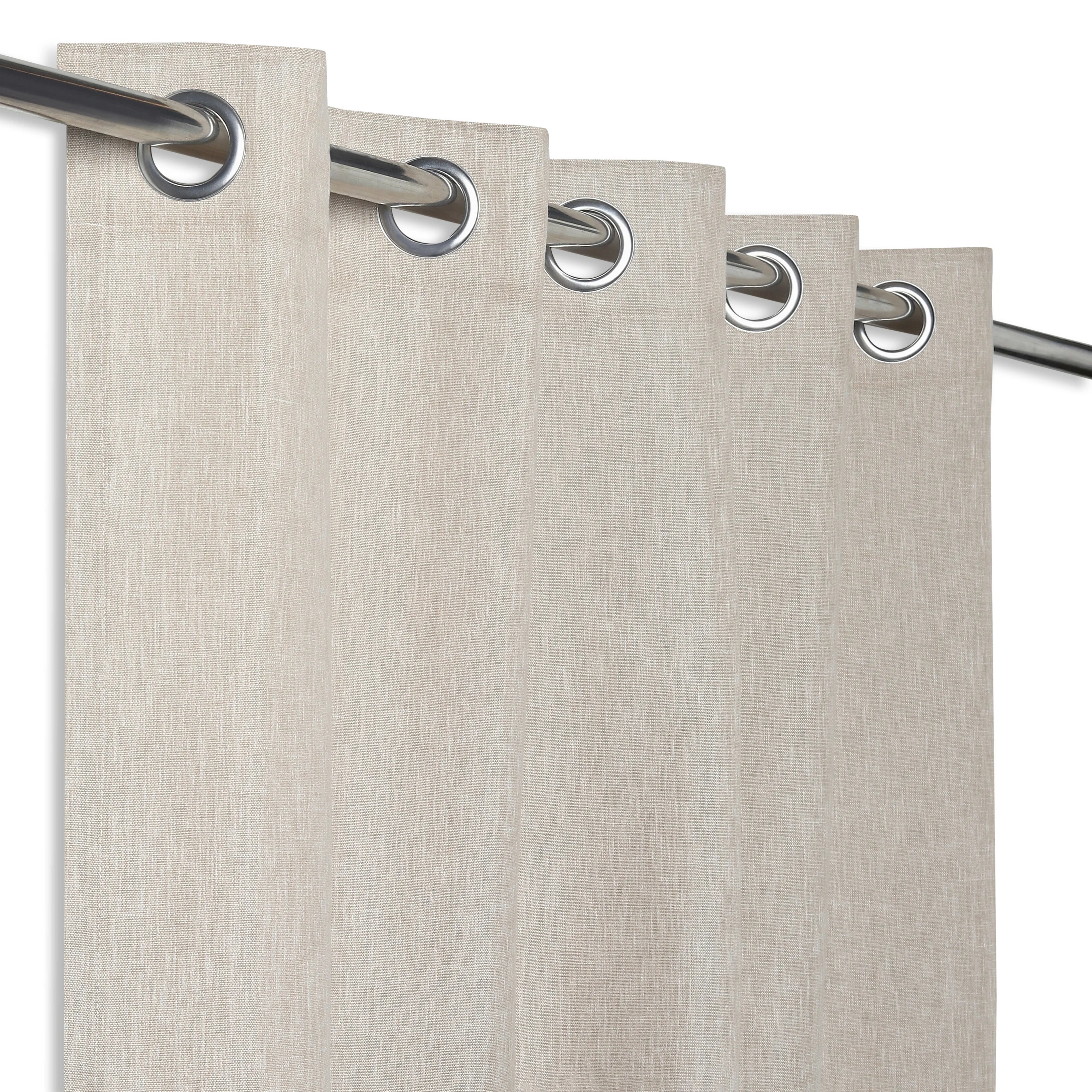 Paleto Set Of 2 Solid Readymade Curtains | Neutral Notes - Image 3