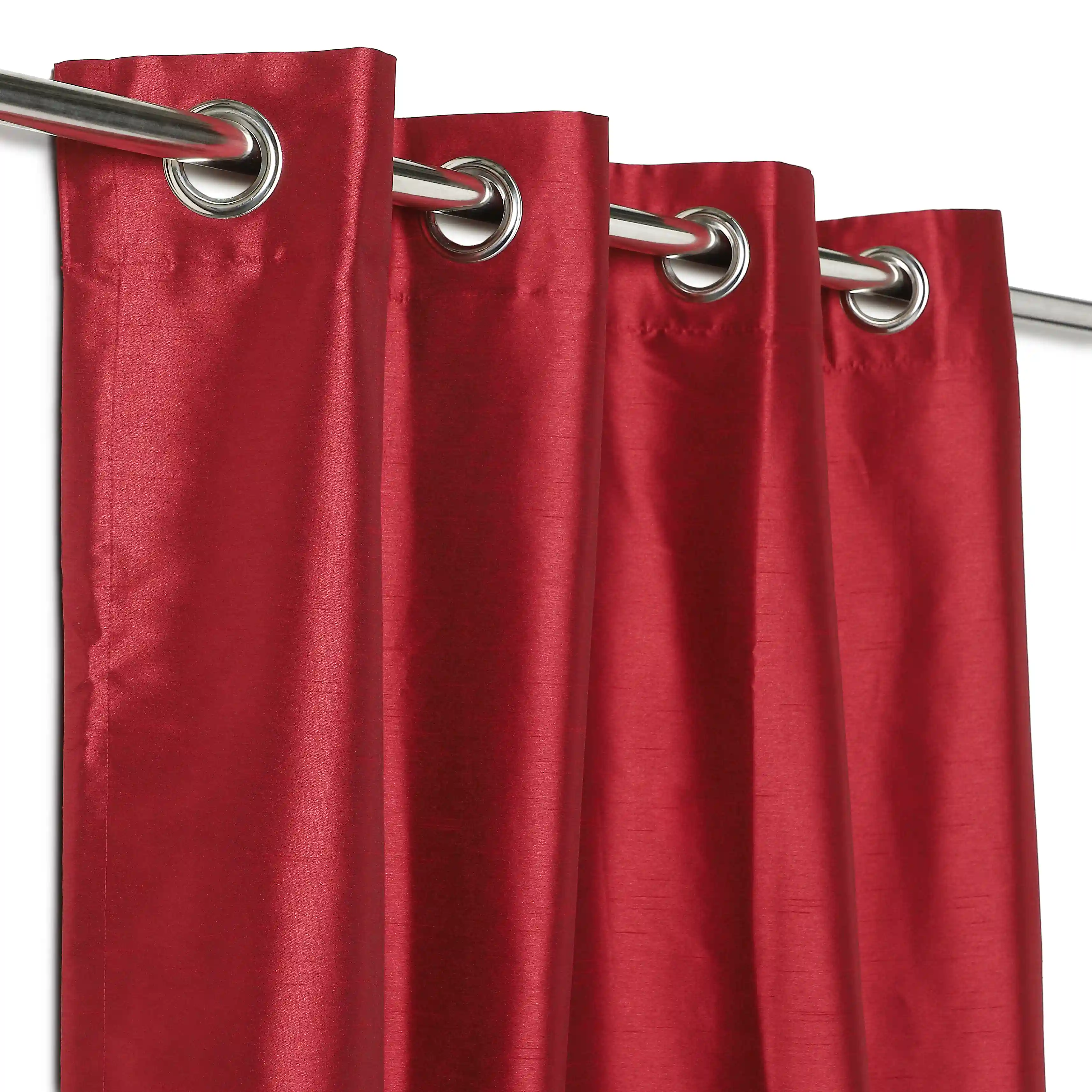 Paleto Set Of 2 Solid Readymade Curtains | Pure Hues - Image 122