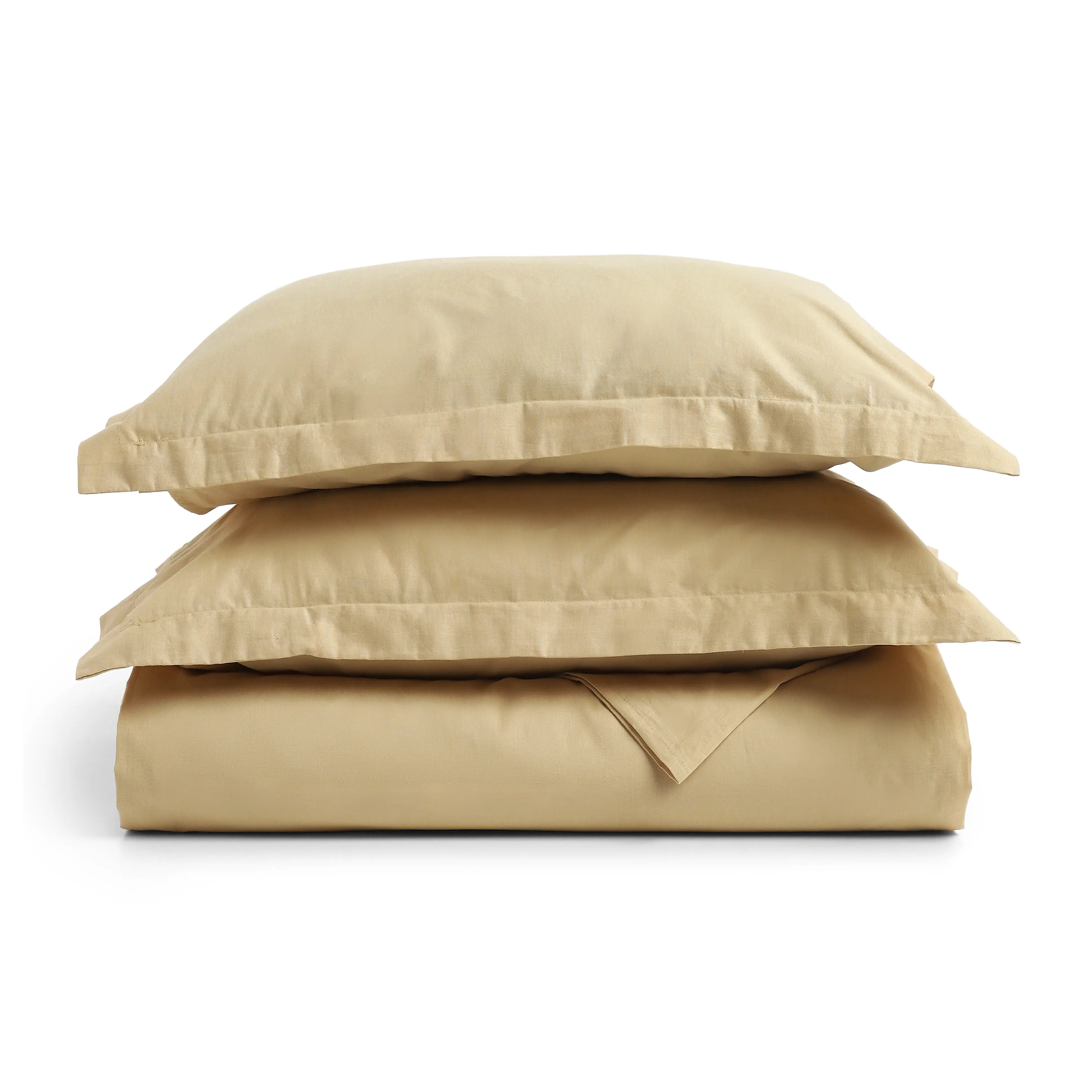 Paleto | Everyday Hues Solid Dyed Cotton Bedsheet Set-Beige - Image 14