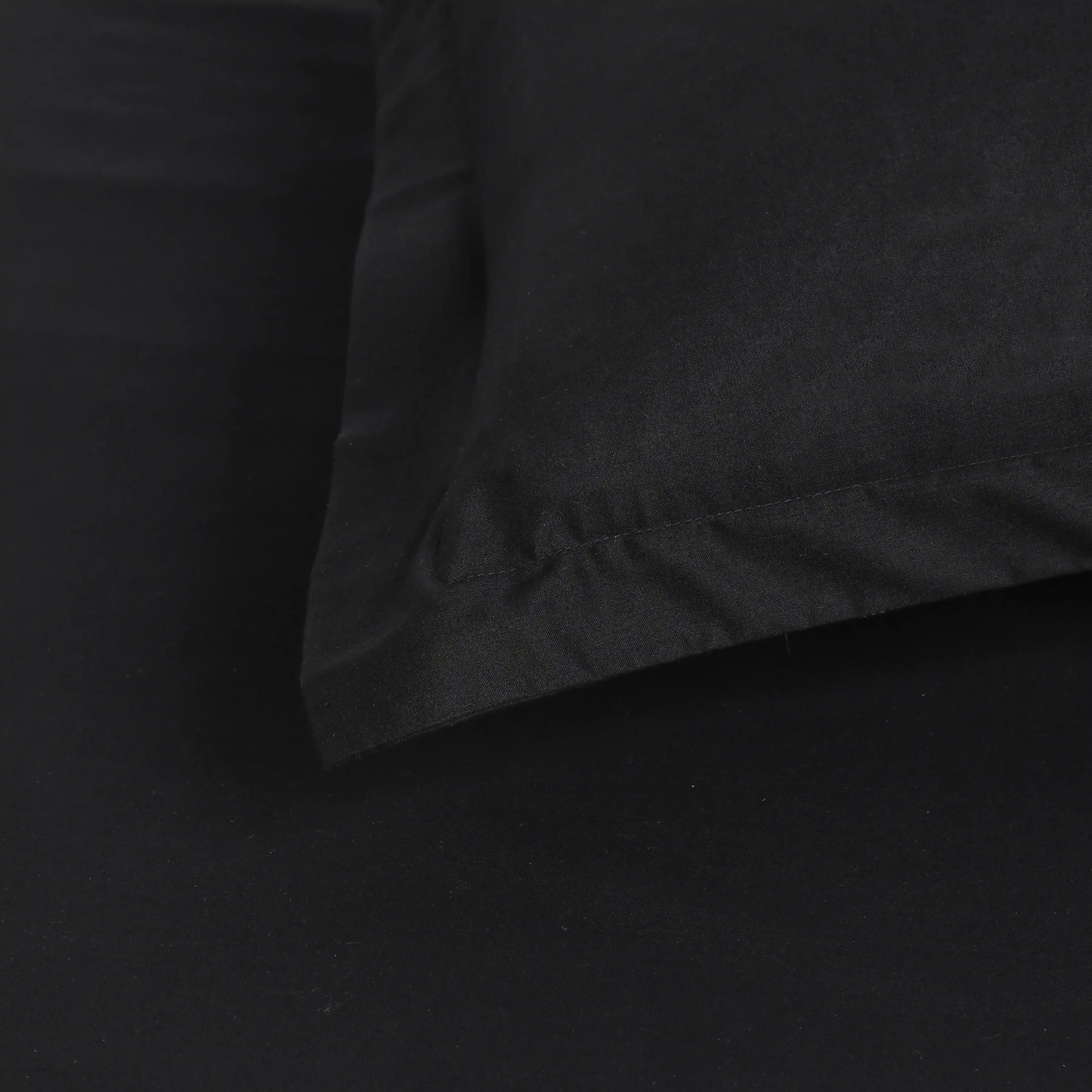 Paleto | Everyday Hues Solid Dyed Cotton Bedsheet Set-Black - Image 15
