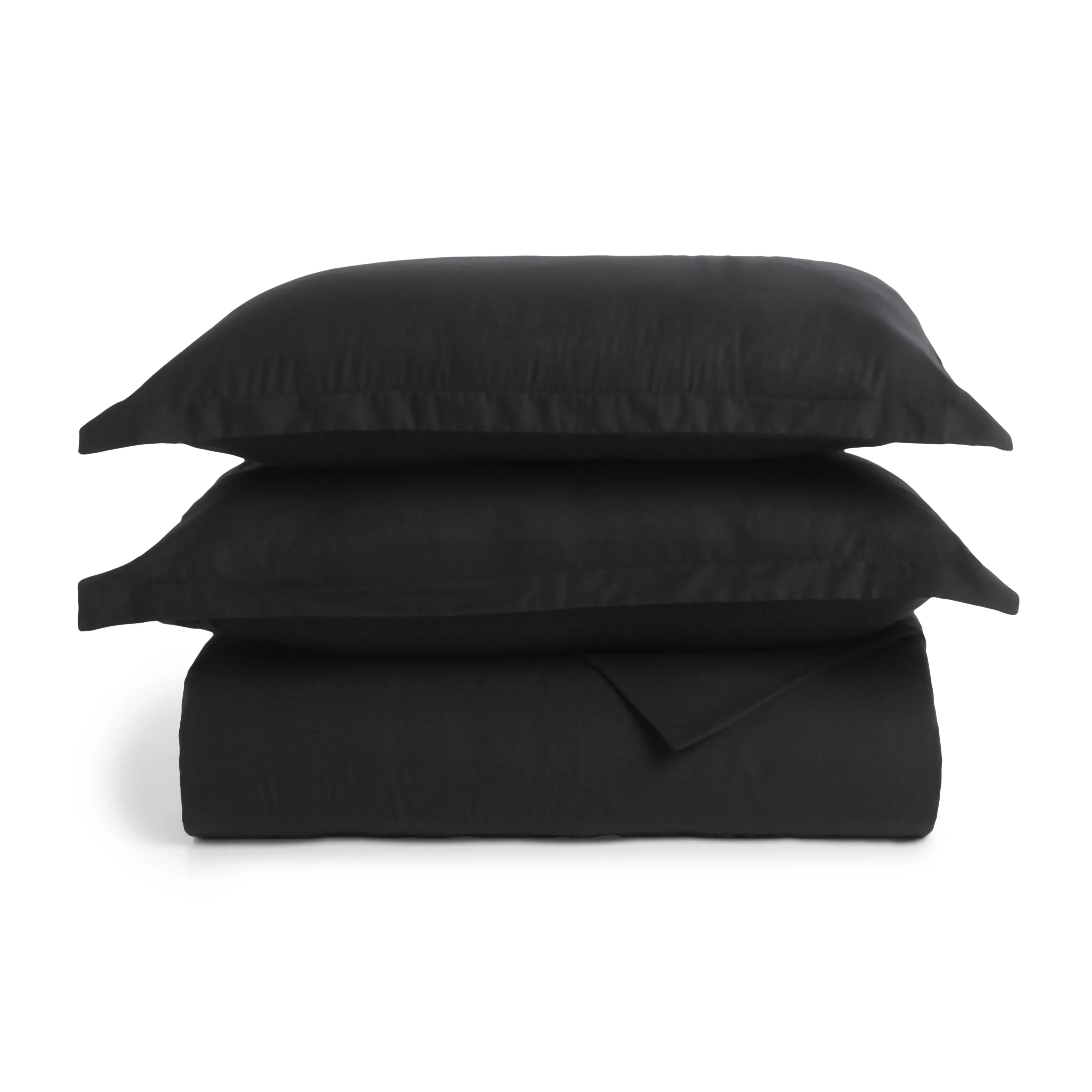 Paleto | Everyday Hues Solid Dyed Cotton Bedsheet Set-Black - Image 9