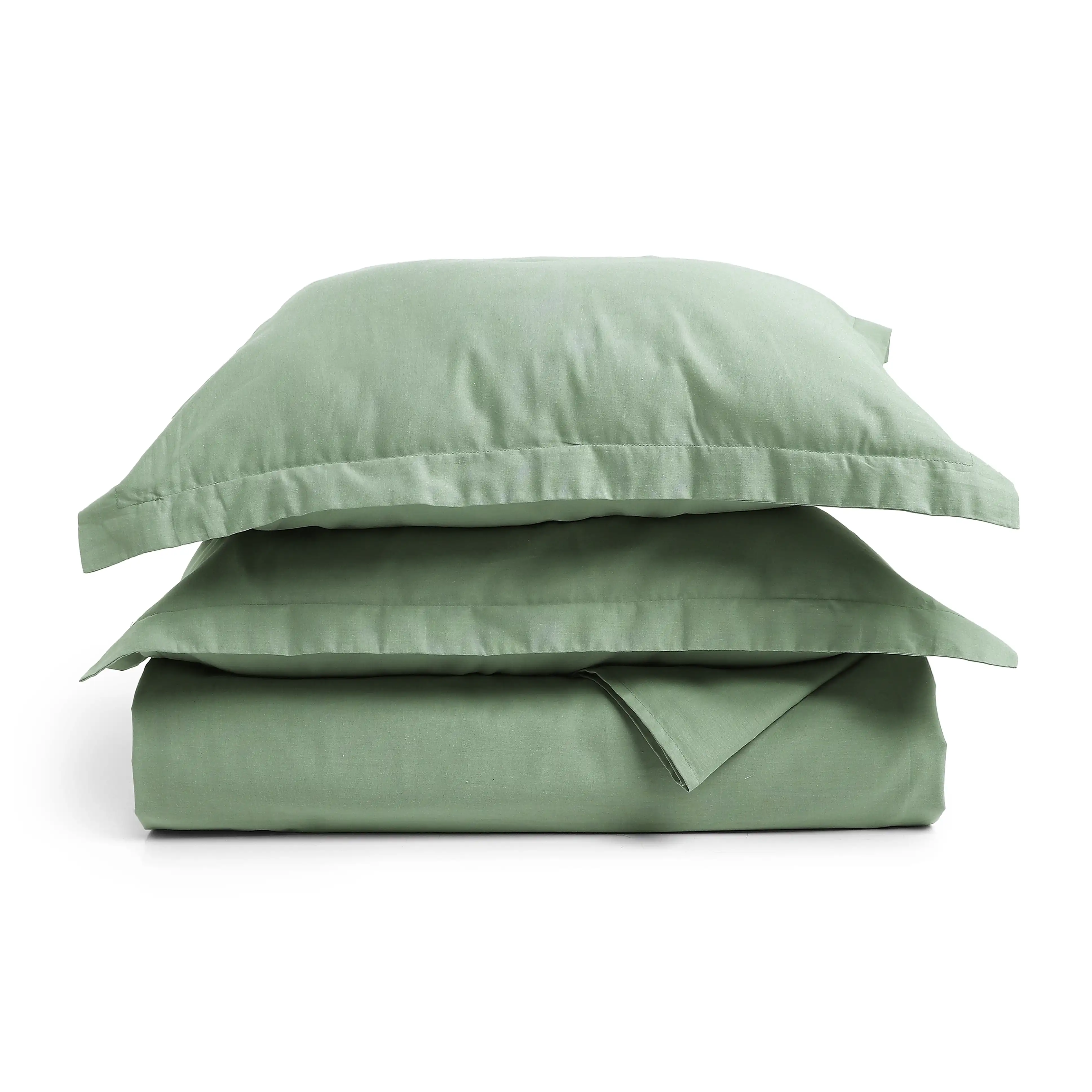 Paleto | Everyday Hues Solid Dyed Cotton Bedsheet Set-Green Sage - Image 14