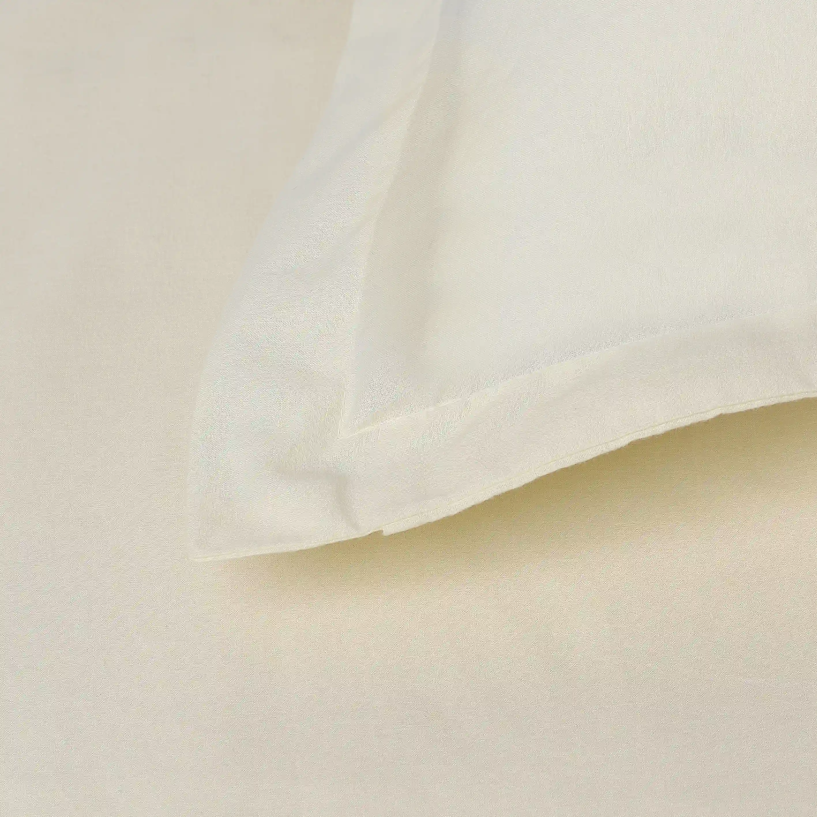Paleto | Everyday Hues Solid Dyed Cotton Bedsheet Set-Ivory - Image 15