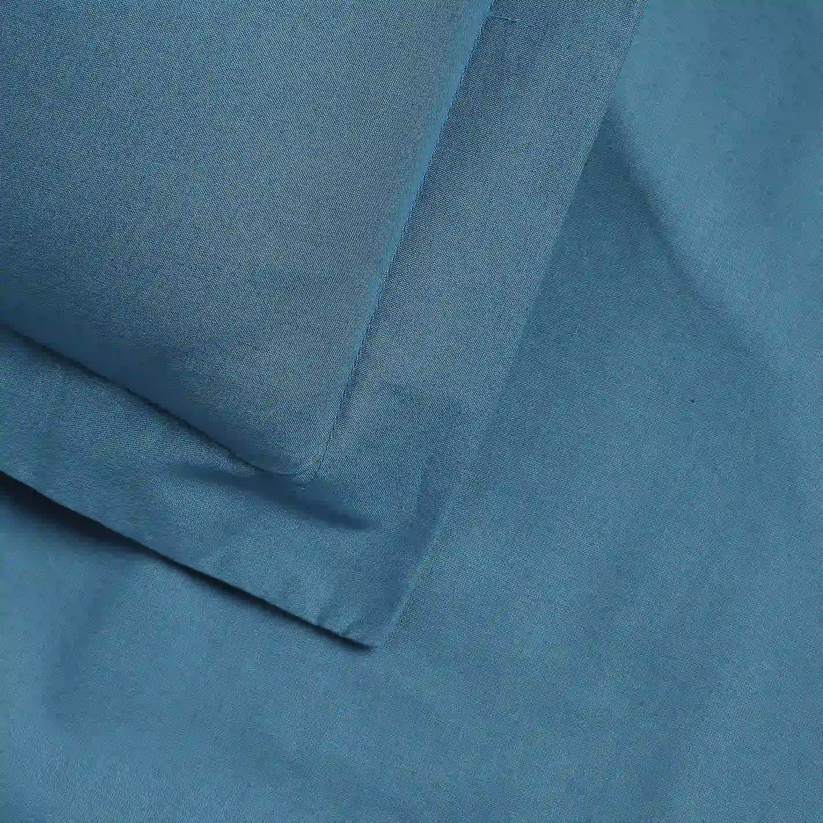 Paleto | Everyday Hues Solid Dyed Cotton Bedsheet Set-Mineral - Image 5