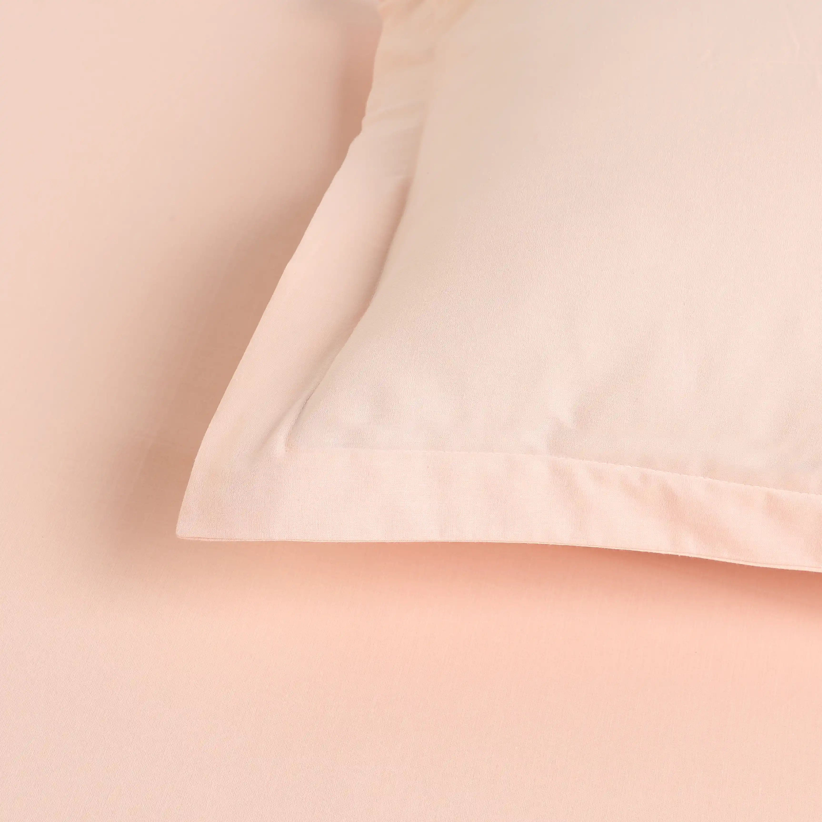 Paleto | Everyday Hues Solid Dyed Cotton Bedsheet Set-Veiled Rose - Image 5