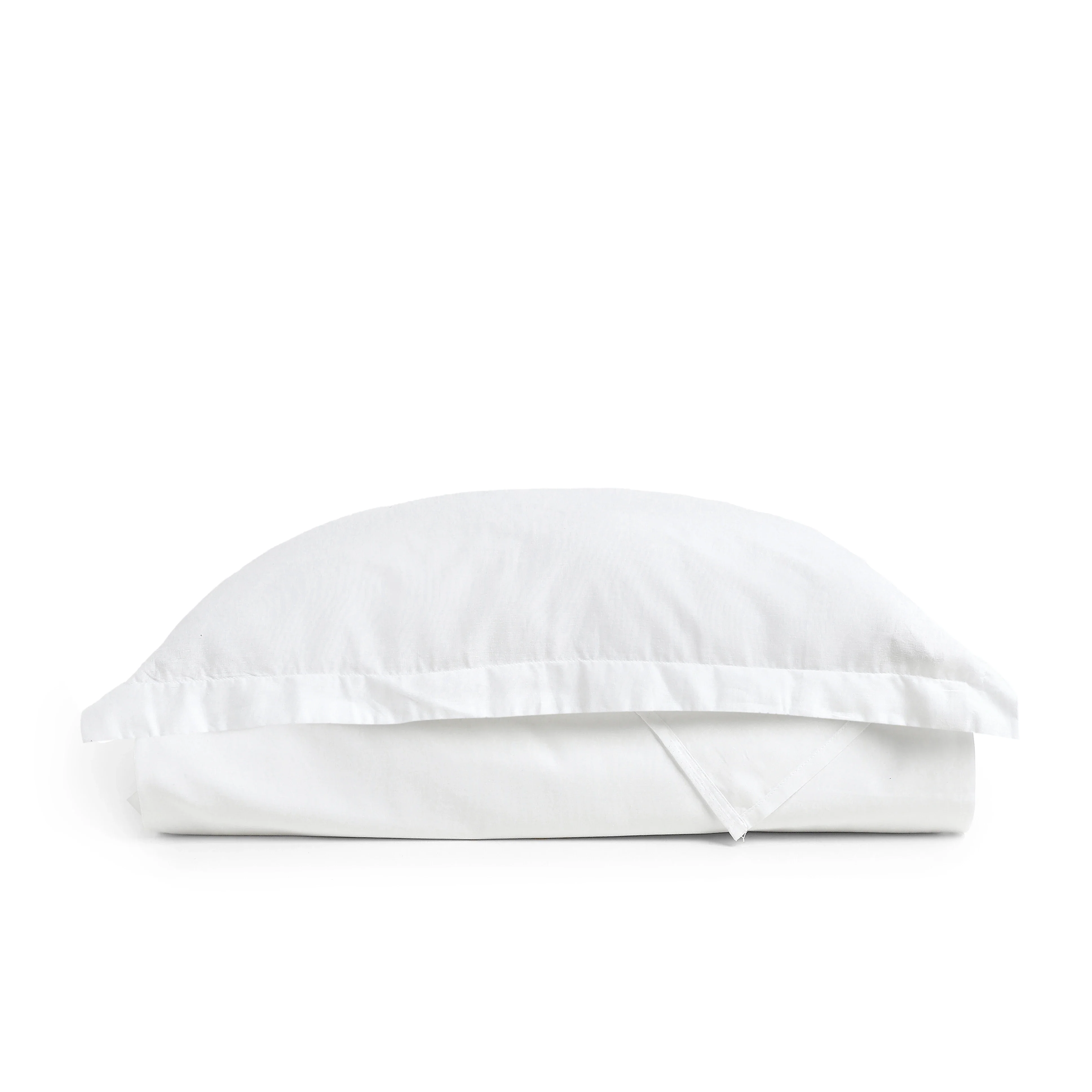 Paleto | Everyday Hues Solid Dyed Cotton Bedsheet Set-White - Image 4