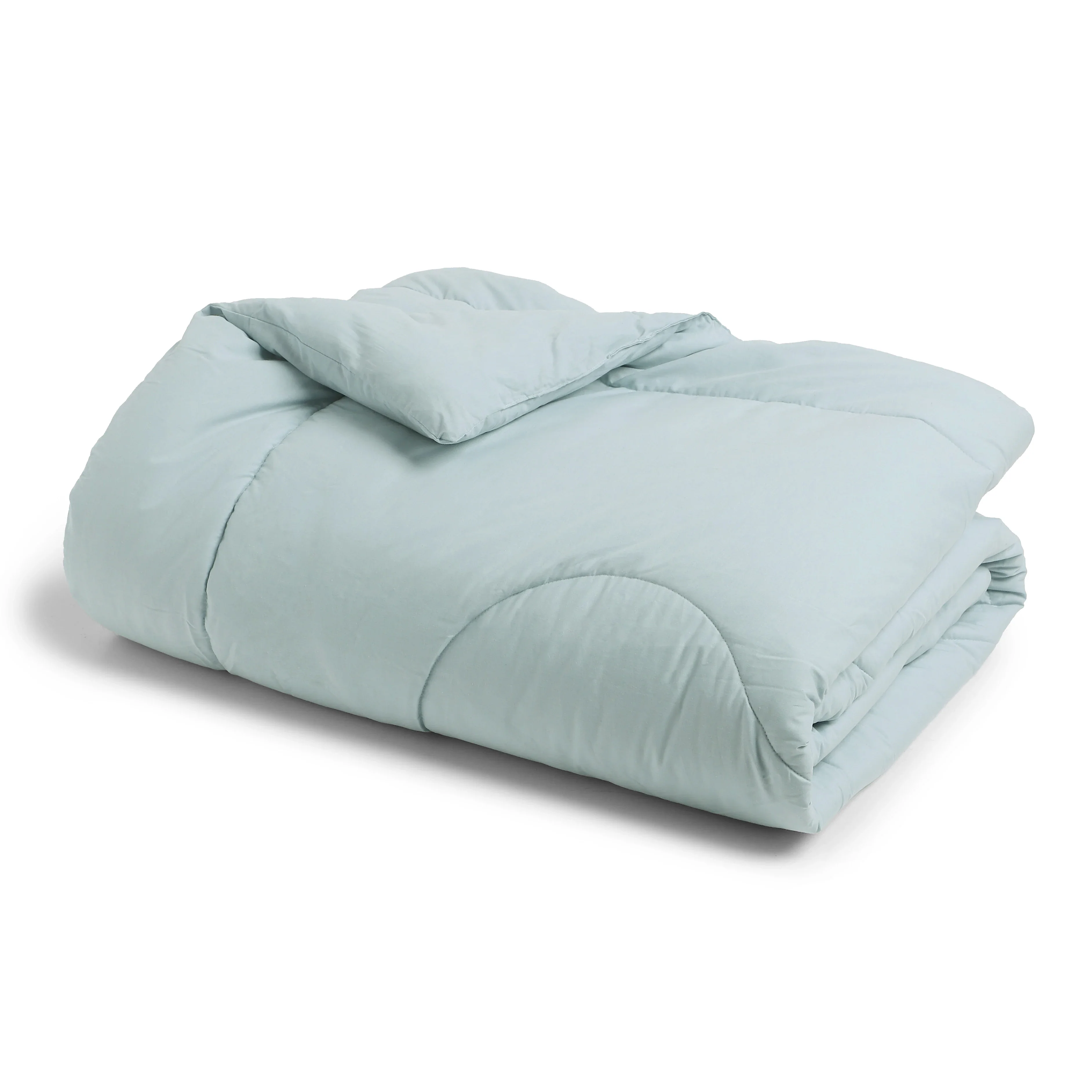 Paleto | Everyday Hues Cotton Solid Dyed 240GSM Comforter for Extra Warmth-Blue Sky - Image 4