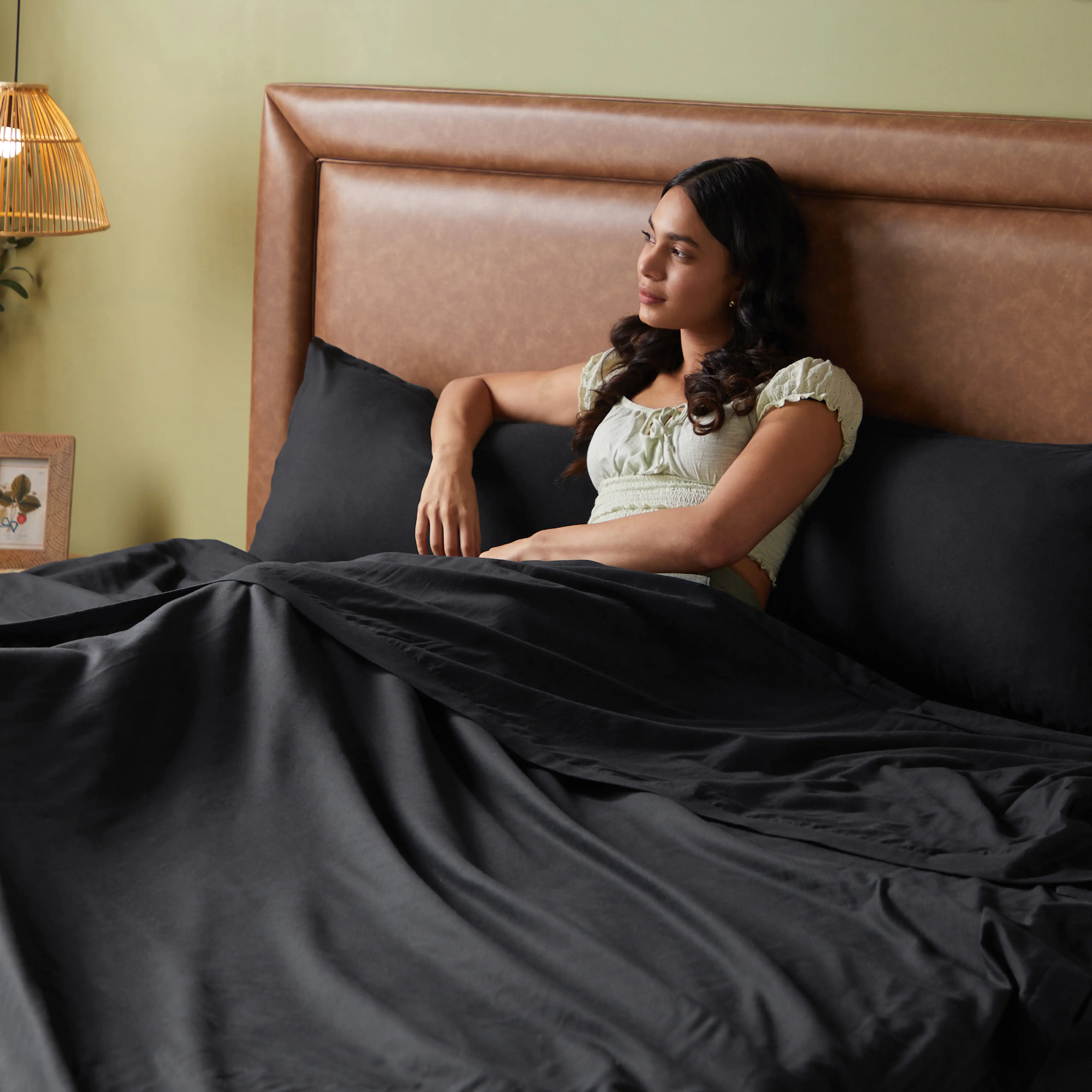 Paleto | Everyday Hues Cotton Solid Dyed Dohar with Super Soft Flannel Layering-Black - Image 3