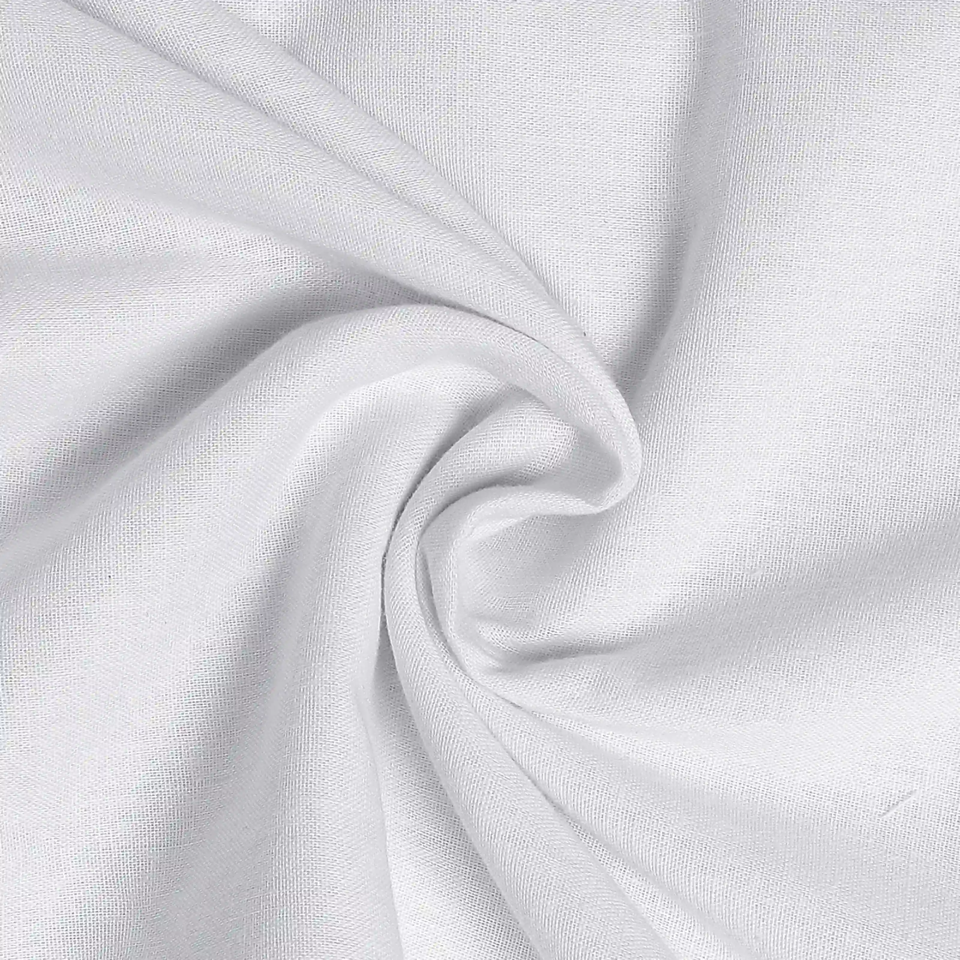 Paleto | Everyday Hues Cotton Solid Dyed Dohar with Super Soft Flannel Layering-White - Image 10