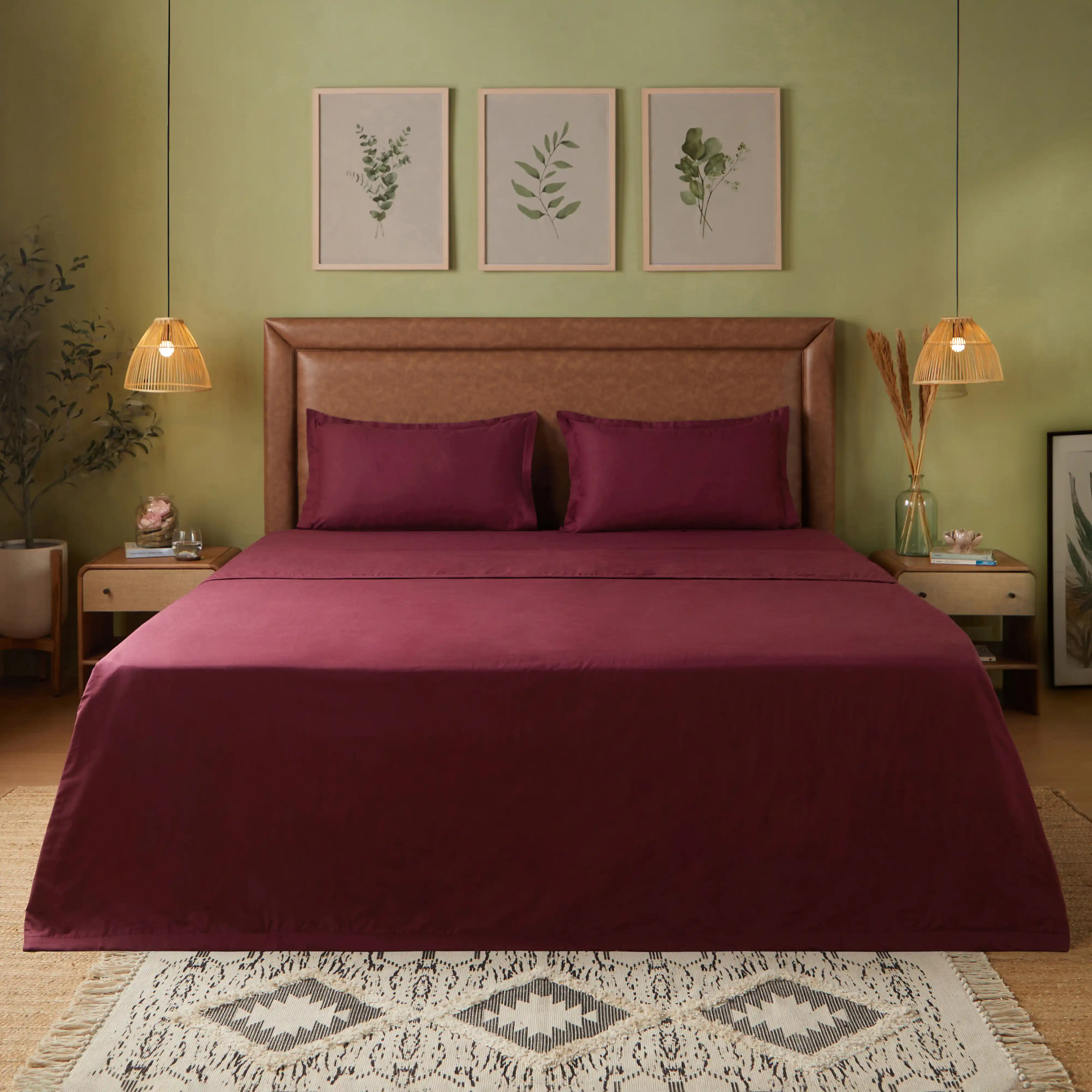 Paleto | Everyday Hues Cotton Solid Dyed Dohar with Super Soft Flannel Layering-Windsor Wine - Image 7